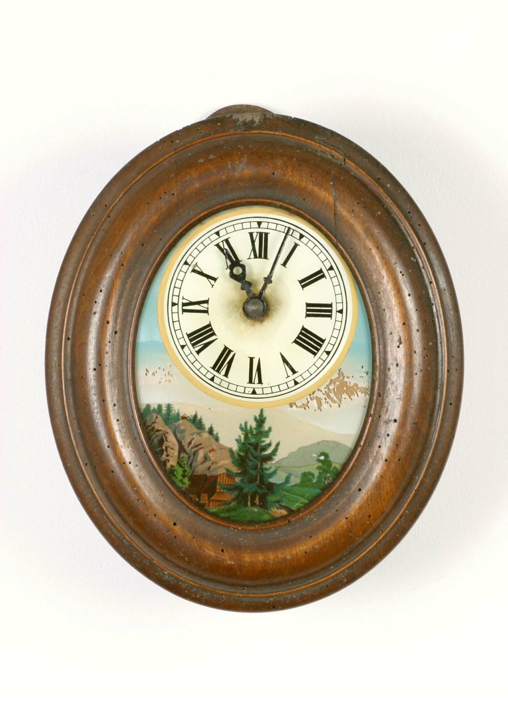Rahmenuhr, Schwarzwald, 2. Hälfte 19. Jahrhundert (Deutsches Uhrenmuseum CC BY-SA)