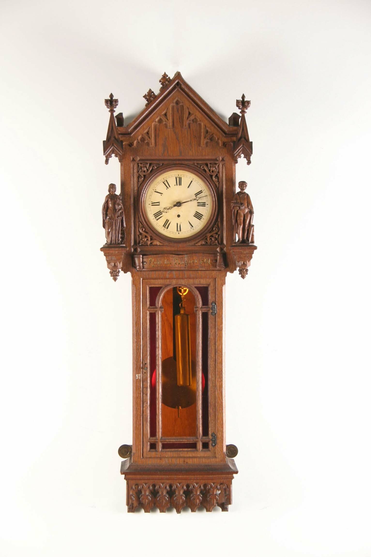Regulator, Uhrmacherschule Furtwangen, 1861 (Deutsches Uhrenmuseum CC BY-SA)