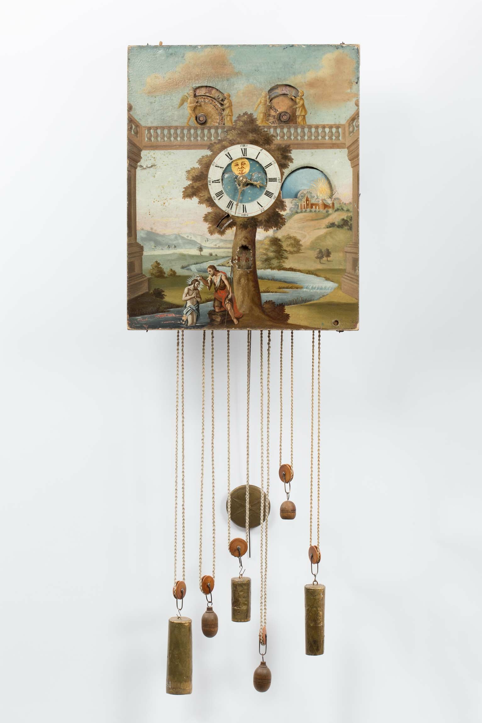 Holzräderuhr, wohl Kloster St. Peter, um 1775 (Deutsches Uhrenmuseum CC BY-SA)