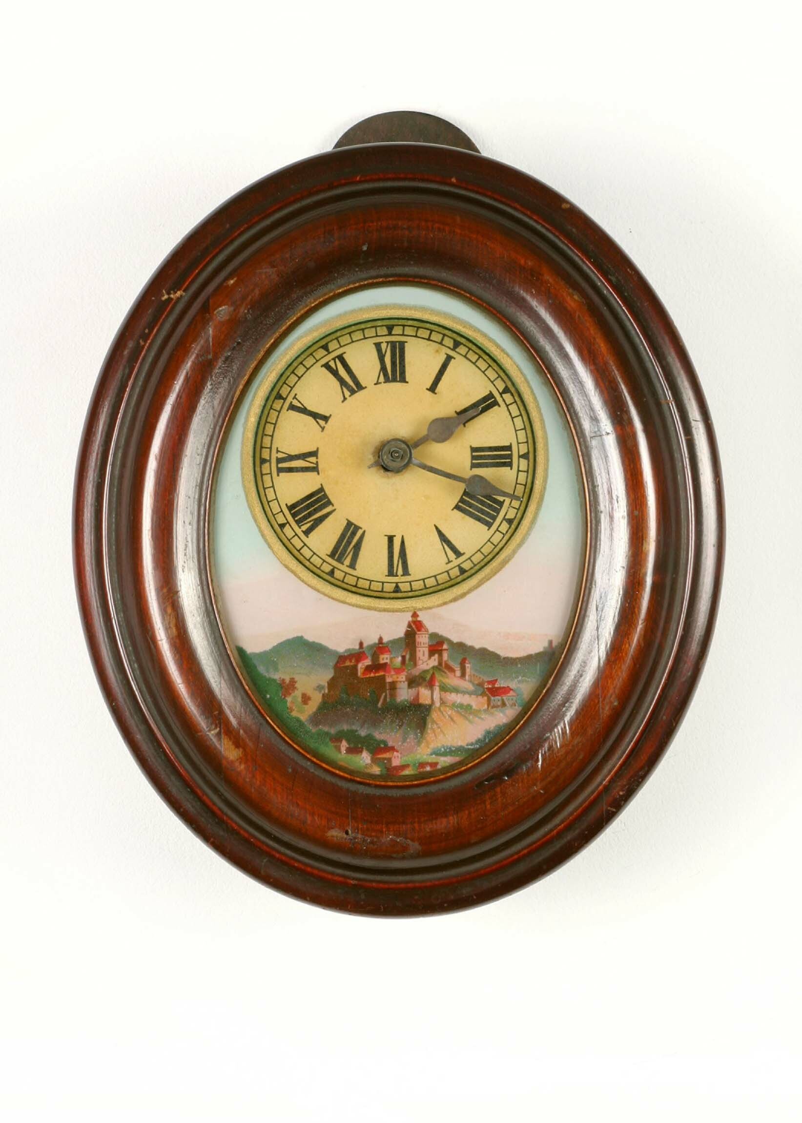 Rahmenuhr, Schwarzwald, 2. Hälfte 19. Jahrhundert (Deutsches Uhrenmuseum CC BY-SA)