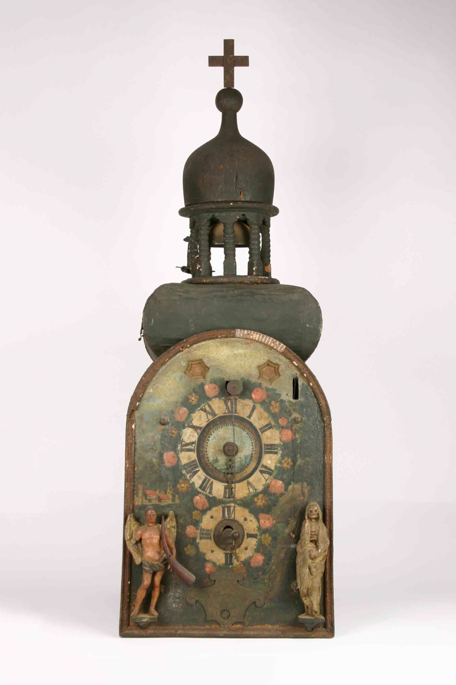 Holzräderuhr, wohl 1749 (Deutsches Uhrenmuseum CC BY-SA)