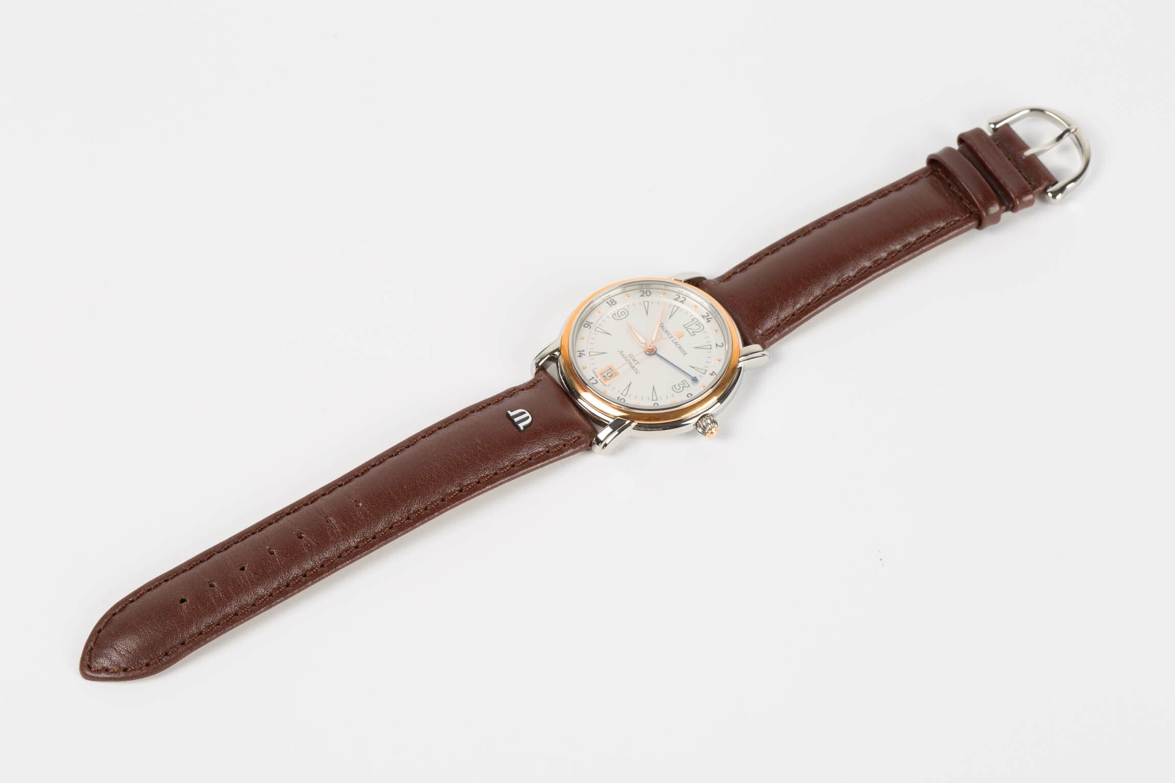Armbanduhr, Maurice Lacroix, Saignelégier (CH), 2000 (Deutsches Uhrenmuseum CC BY-SA)