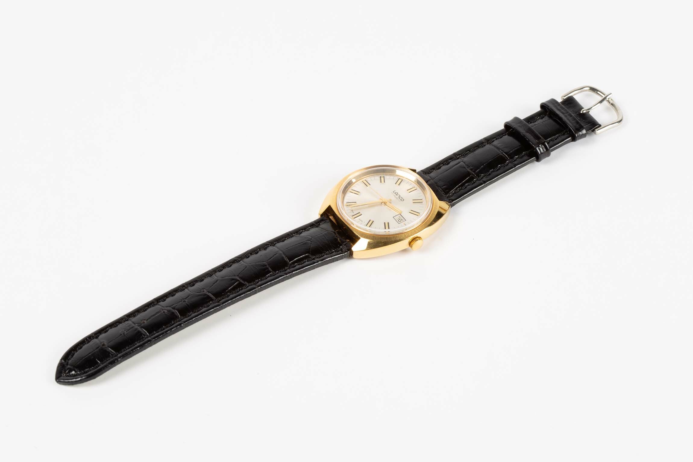 Armbanduhr, Lanco und Tissot, Langendorf und Le Locle, um 1970 (Deutsches Uhrenmuseum CC BY-SA)