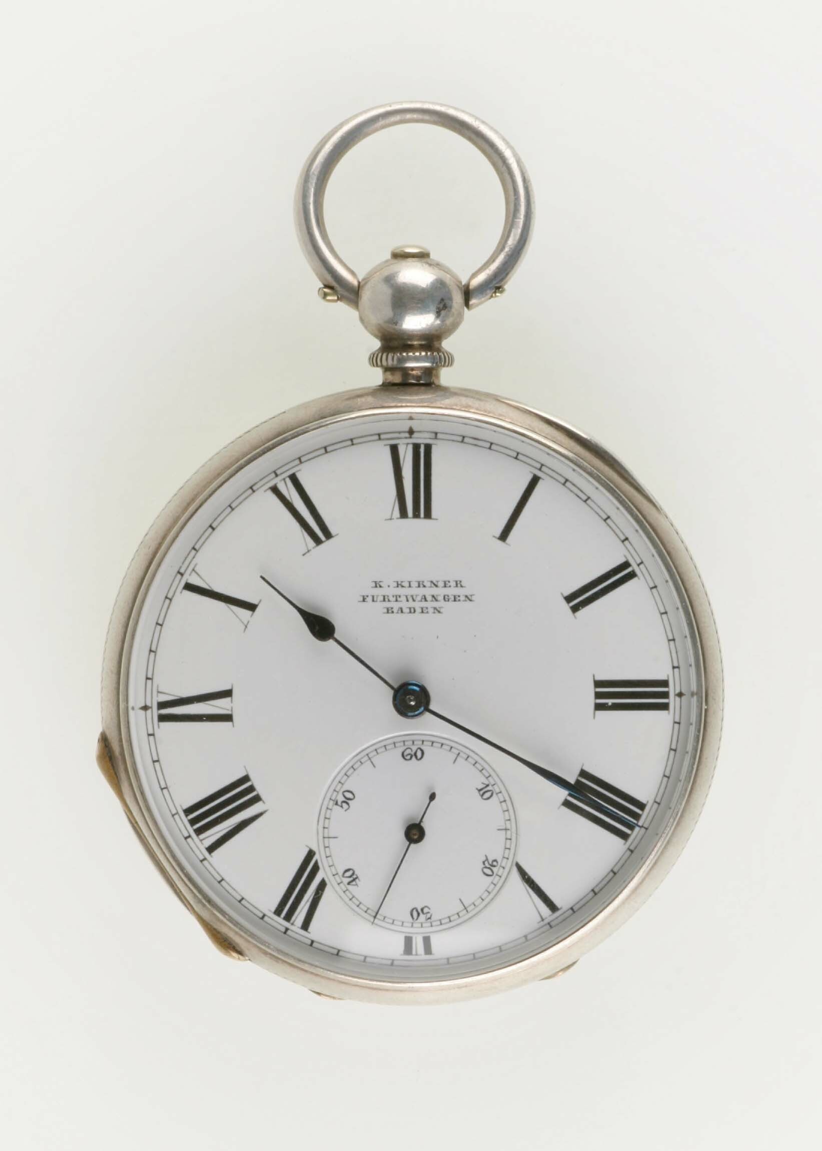 Taschenuhr, K. Kirner, Furtwangen, um 1860 (Deutsches Uhrenmuseum CC BY-SA)