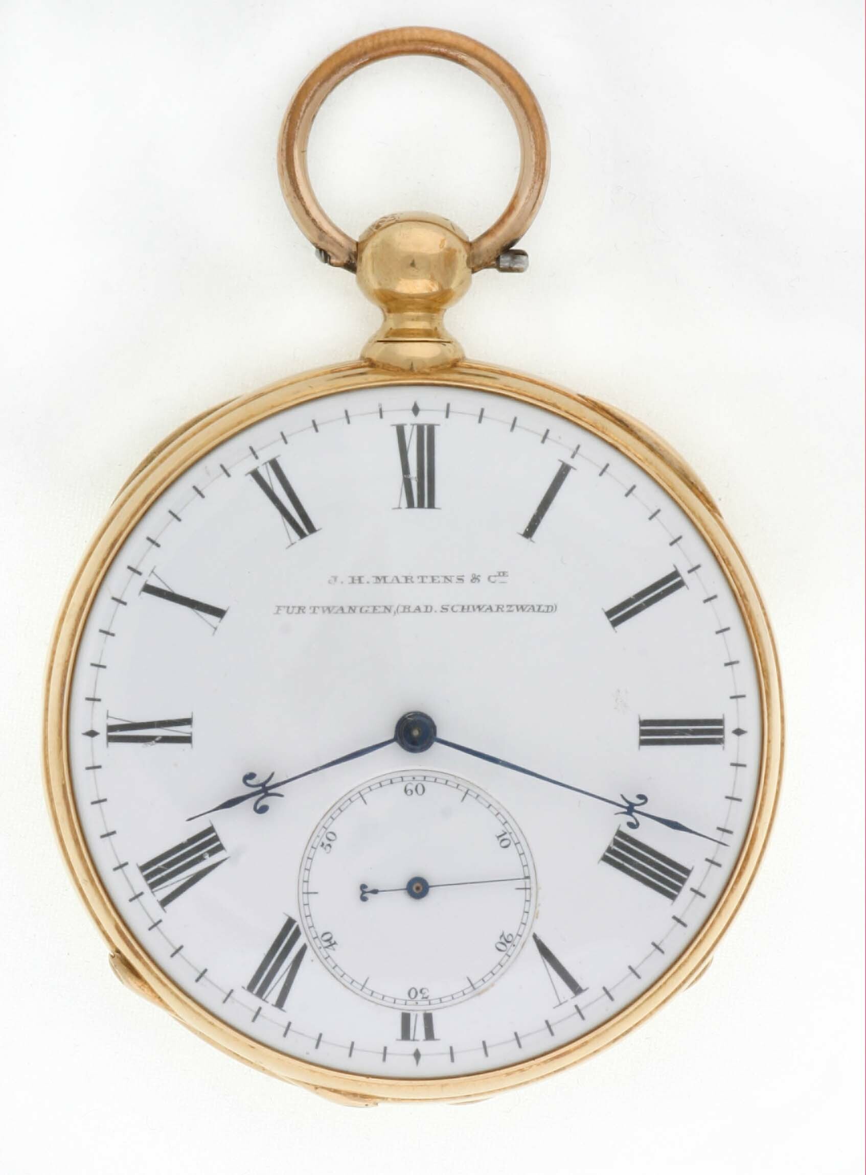 Taschenuhr, Jess-Hans Martens, Furtwangen, 1858-1867 (Deutsches Uhrenmuseum CC BY-SA)