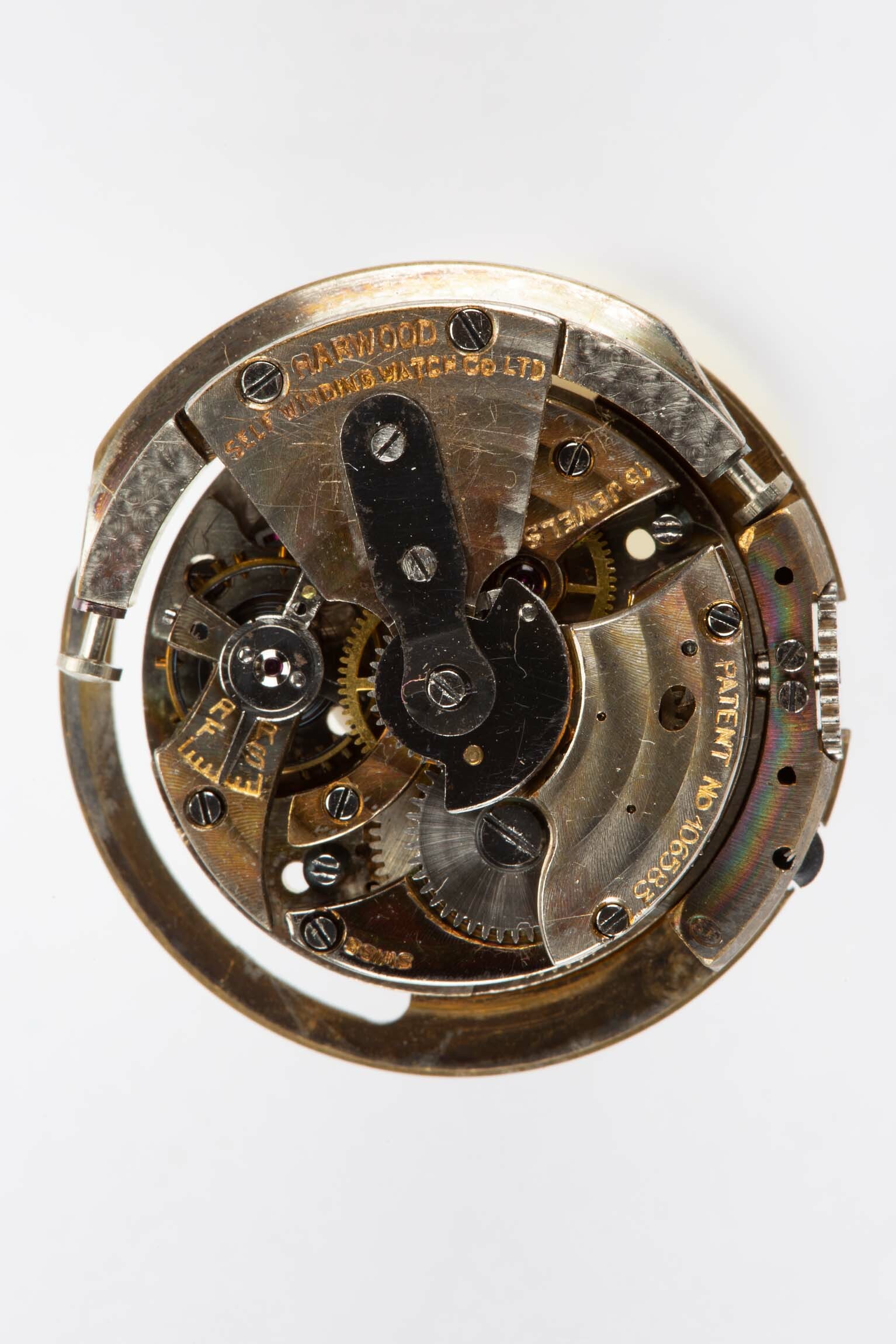 Armbanduhr, Harwood, Schweiz, um 1930 (Deutsches Uhrenmuseum CC BY-SA)