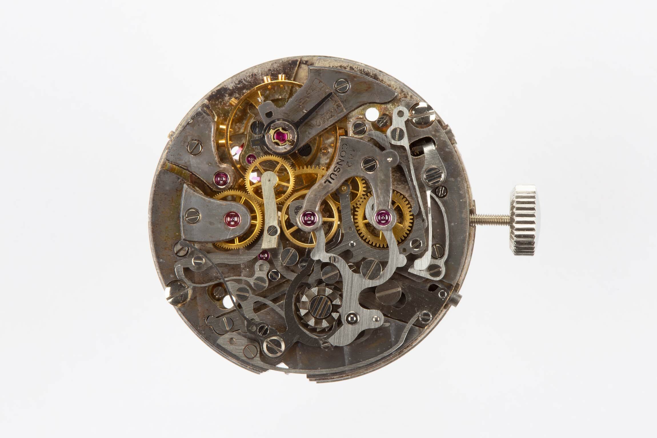 Armbanduhrwerk, Excelsior Park, Saint-Imier (CH), um 1960 (Deutsches Uhrenmuseum CC BY-SA)