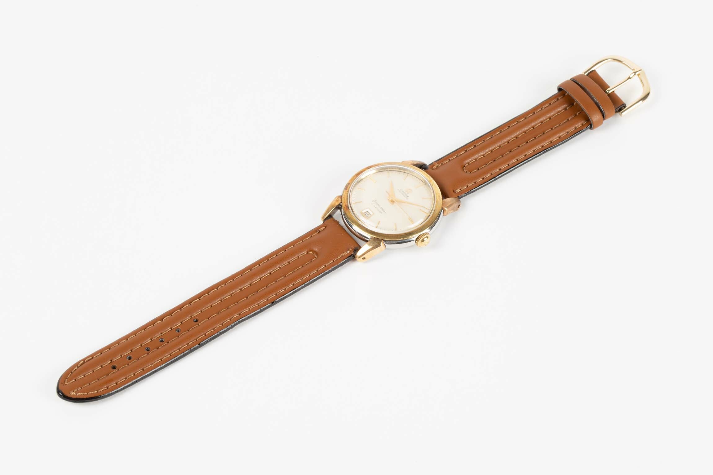 Armbanduhr, Omega, Biel (CH), um 1950 (Deutsches Uhrenmuseum CC BY-SA)