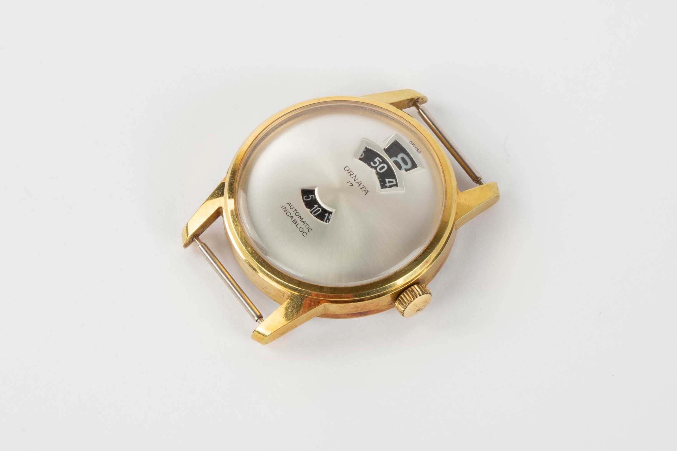 Armbanduhr, Ornata, Schweiz, um 1960 (Deutsches Uhrenmuseum CC BY-SA)