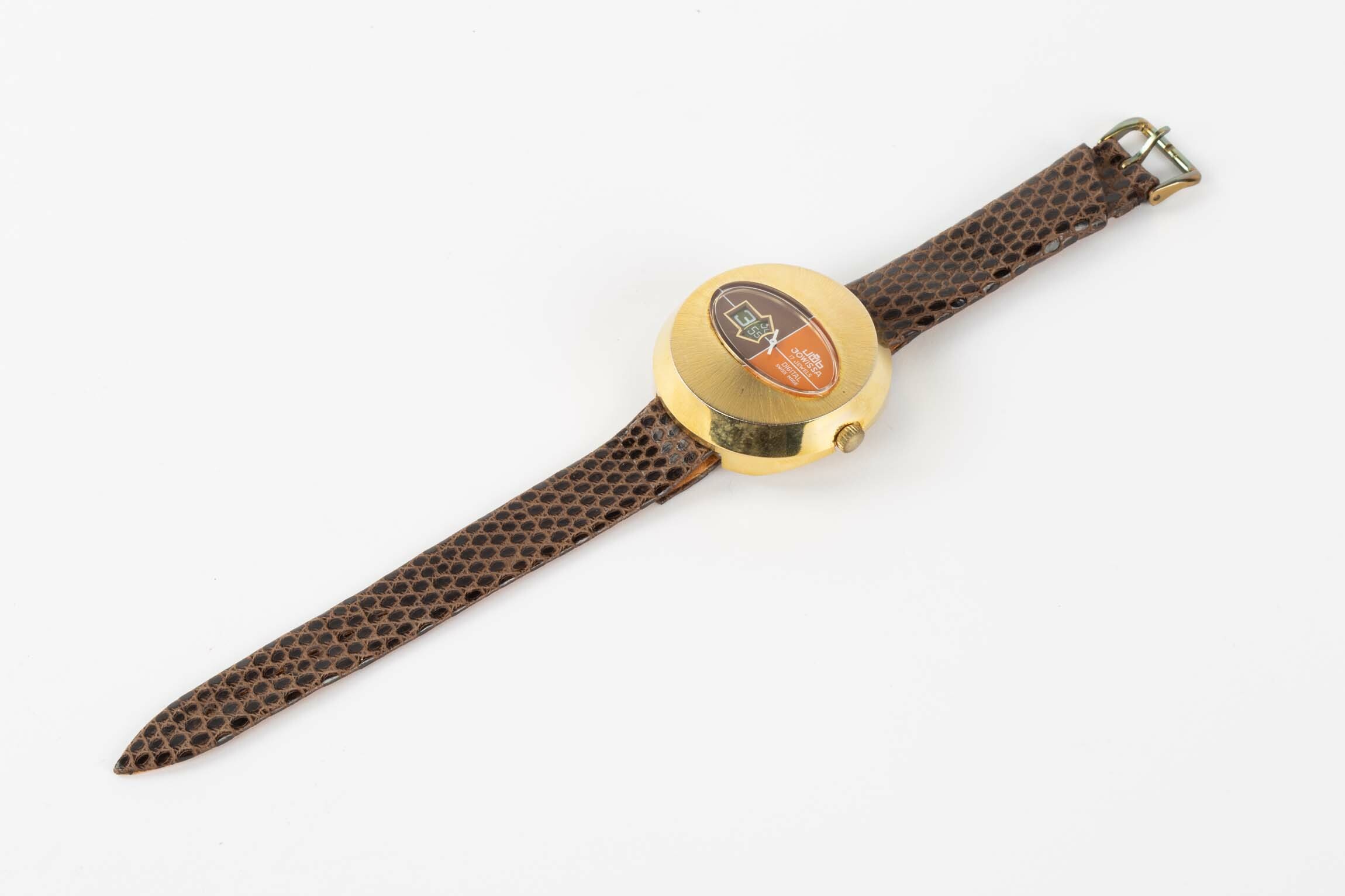 Armbanduhr, Jowissa, Bettlach (CH), um 1970 (Deutsches Uhrenmuseum CC BY-SA)