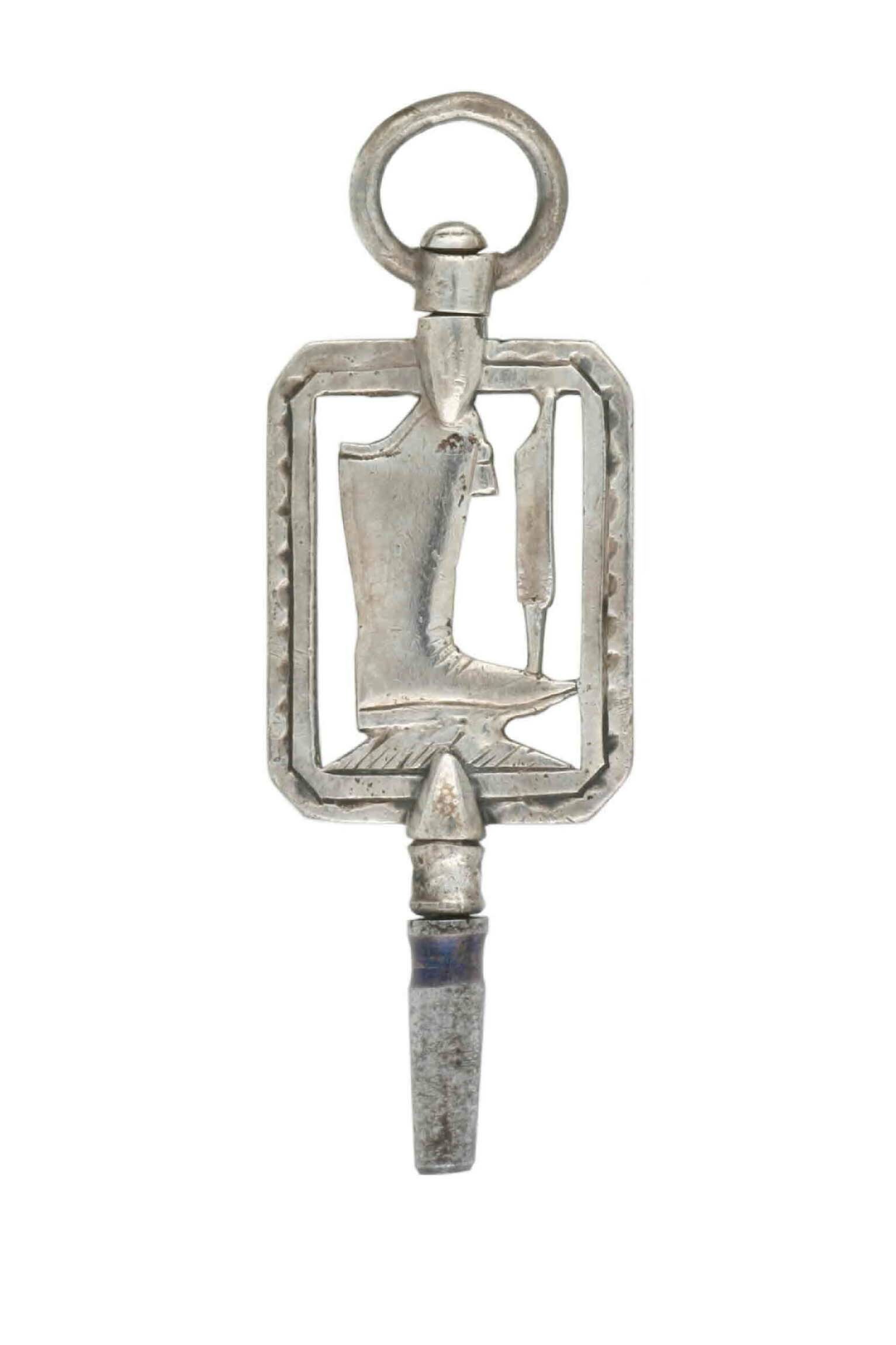 Schlüssel für Taschenuhr, um 1850 (Deutsches Uhrenmuseum CC BY-SA)