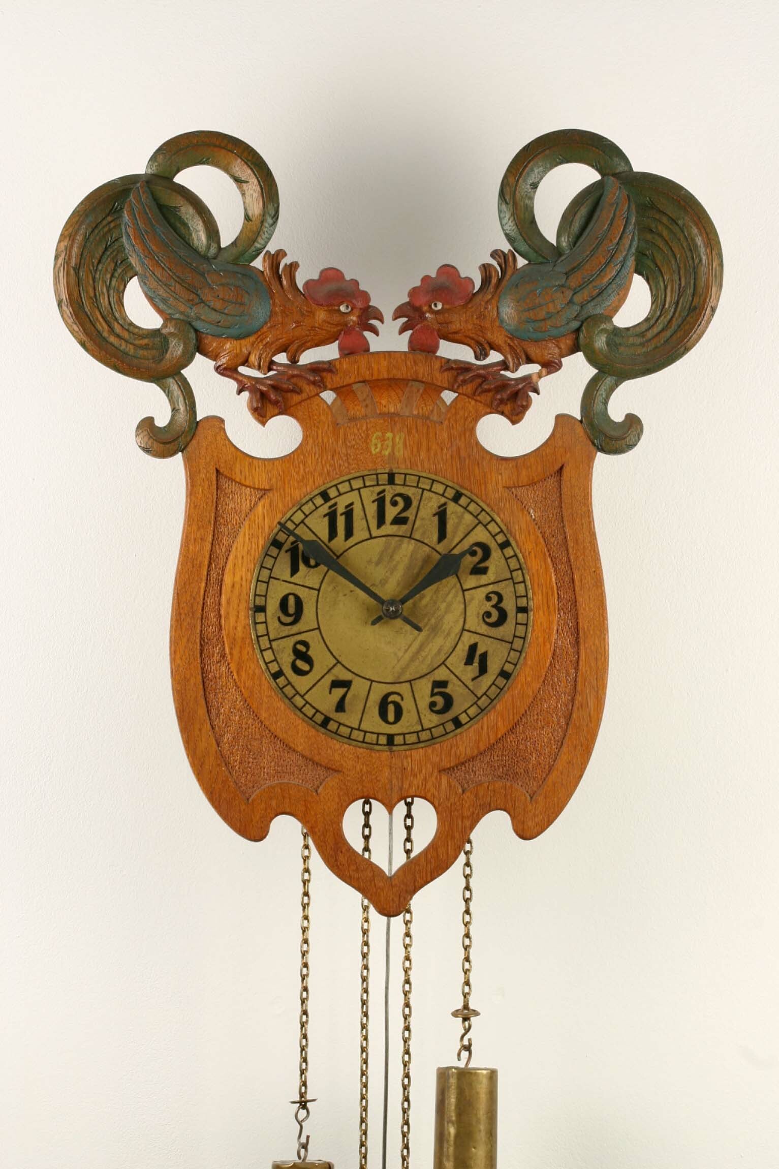 Wanduhr, Johann Jagemann, München, Lorenz Furtwängler Söhne, Furtwangen, um 1900 (Deutsches Uhrenmuseum CC BY-SA)