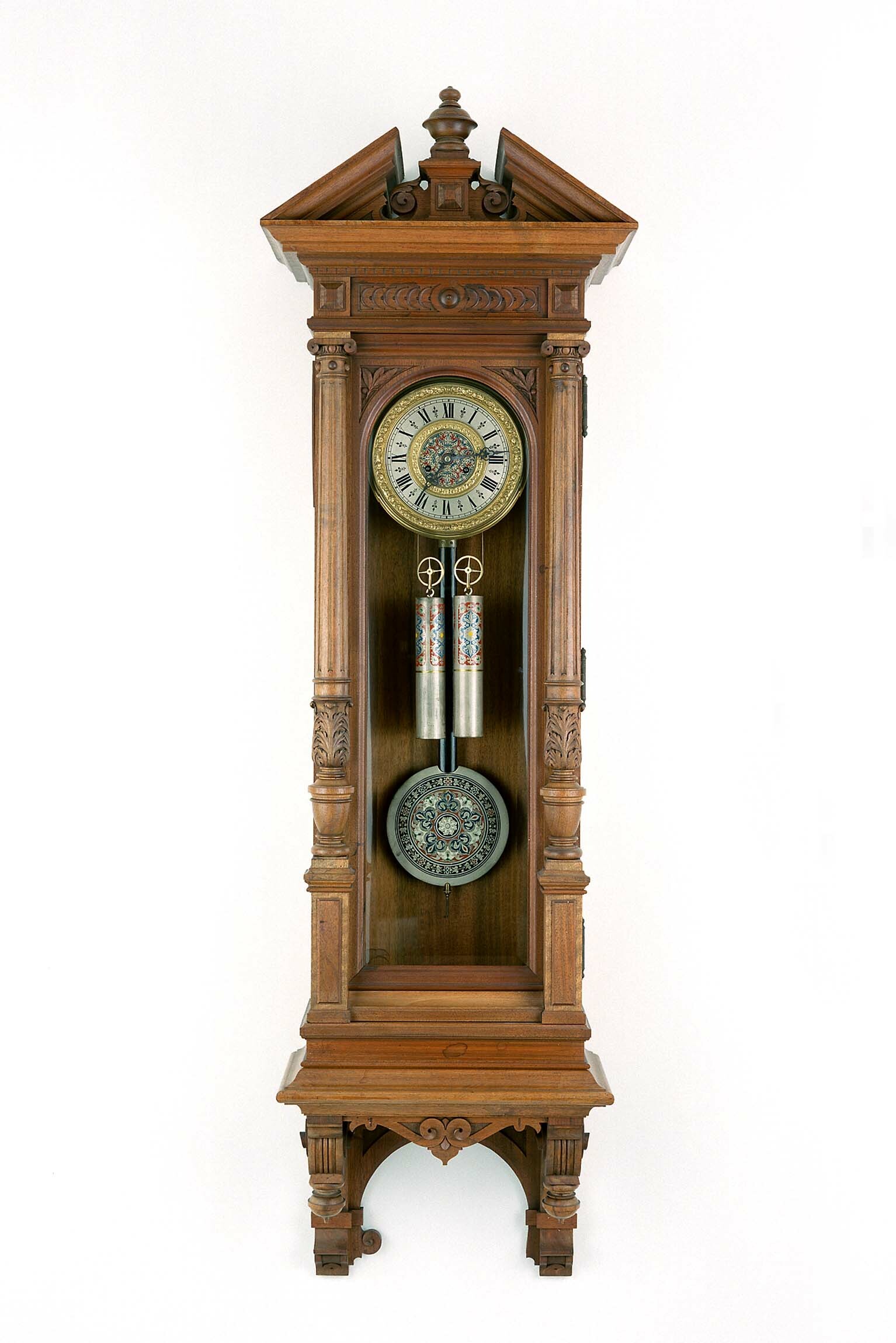 Regulator, Robert Bichweiler, A. Tritschler, Furtwangen, A. G. für Uhrenfabrikation, Lenzkirch, 1890 (Deutsches Uhrenmuseum CC BY-SA)