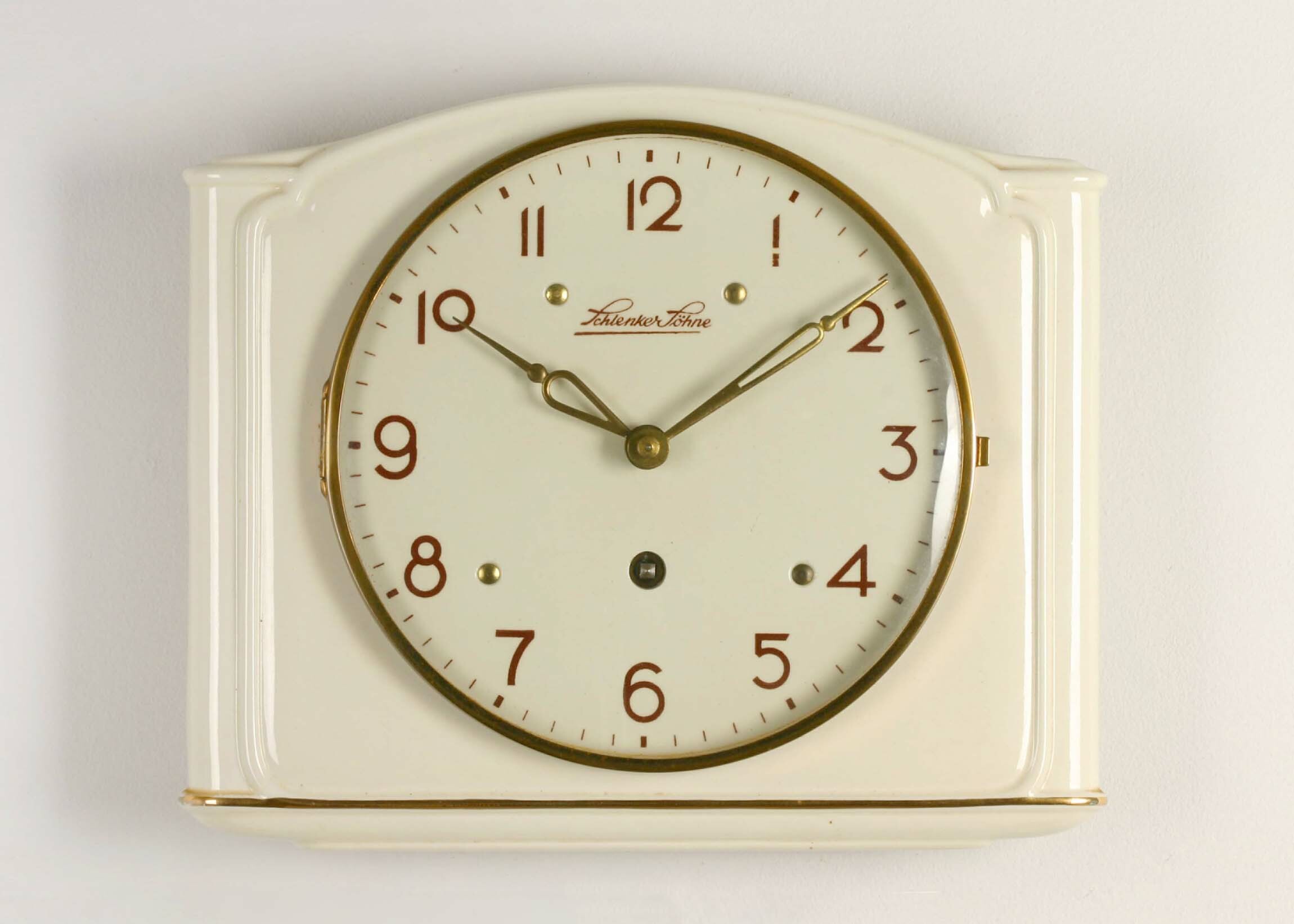 Küchenuhr, Schlenker Söhne, Schwenningen, um 1940 (Deutsches Uhrenmuseum CC BY-SA)