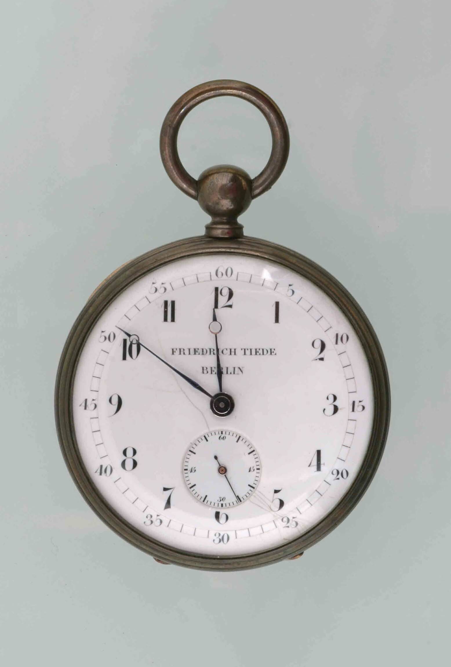Taschenuhr, Friedrich Tiede, Berlin, um 1850 (Deutsches Uhrenmuseum CC BY-SA)