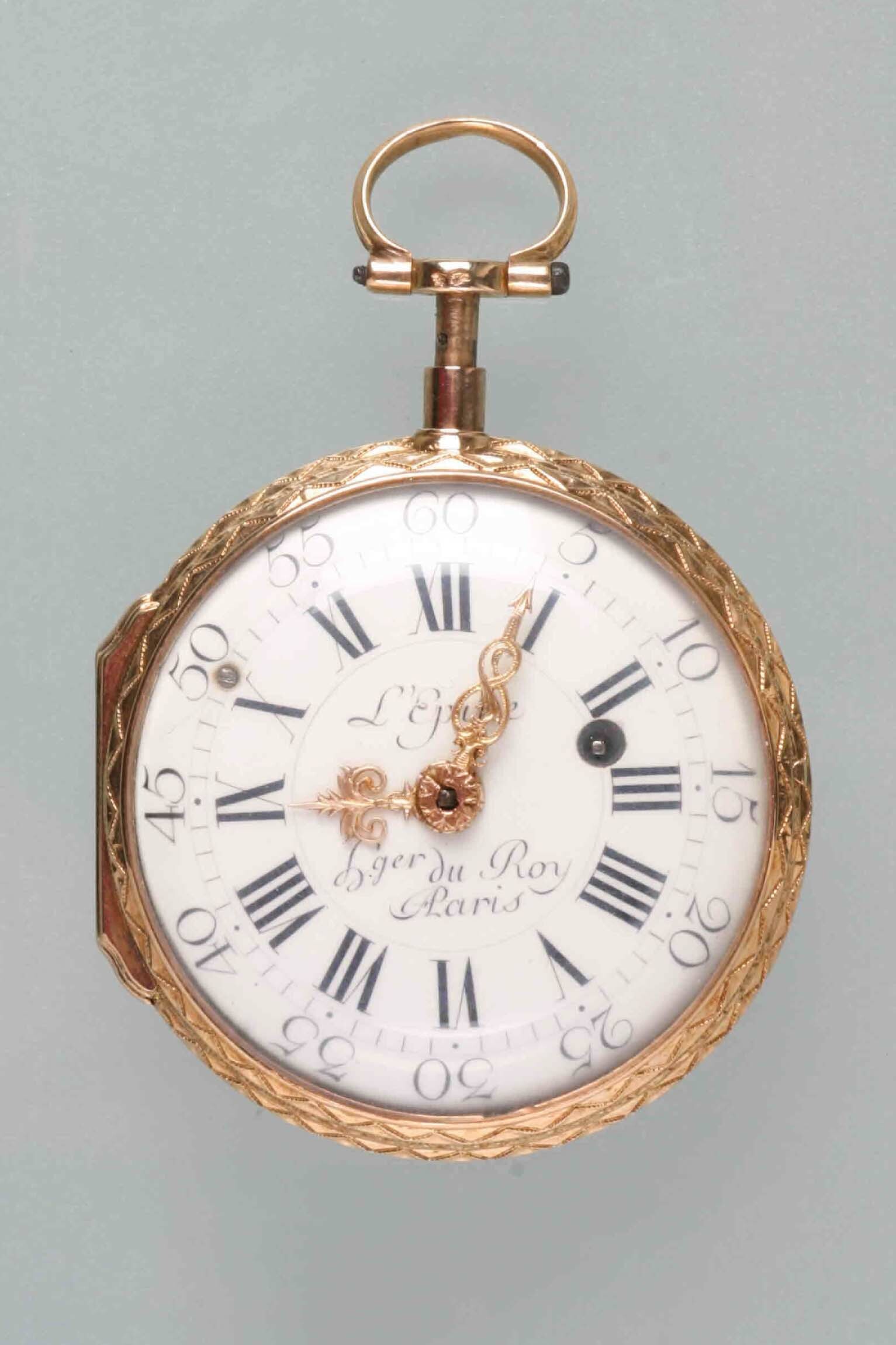 Taschenuhr, Lépine, Paris, um 1775 (Deutsches Uhrenmuseum CC BY-SA)