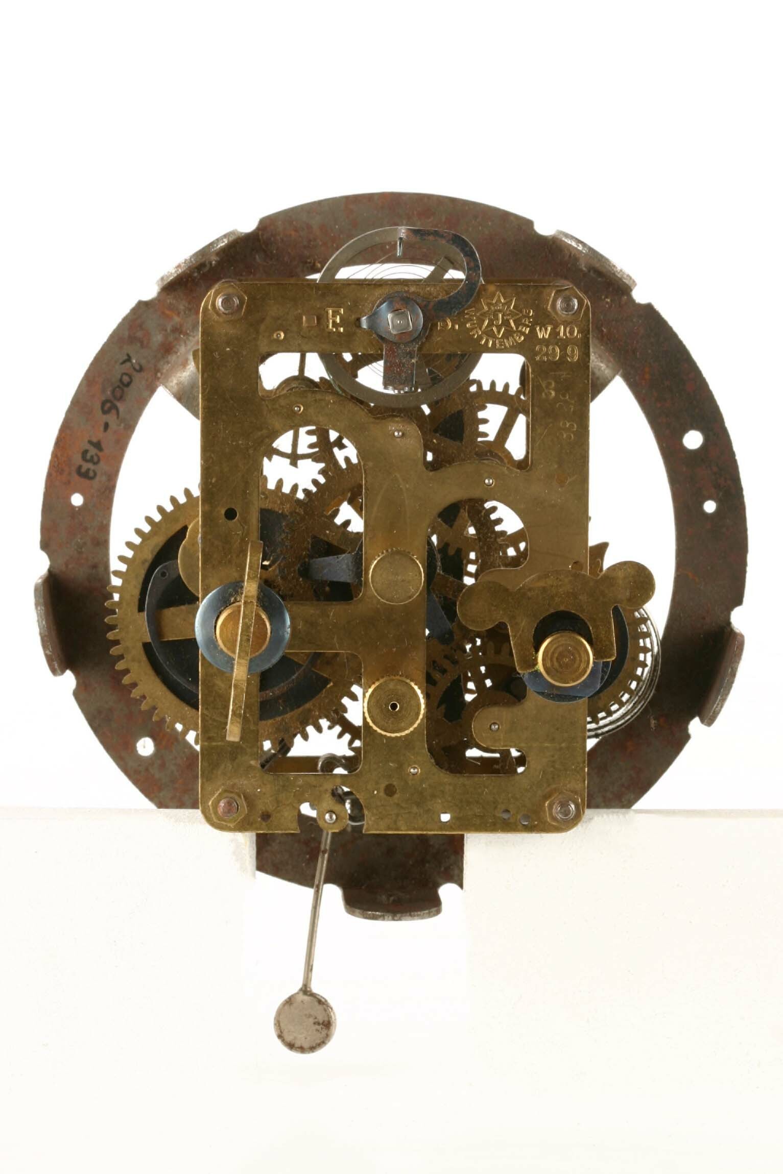 Weckerwerk, Junghans, Schramberg, 1929 (Deutsches Uhrenmuseum CC BY-SA)