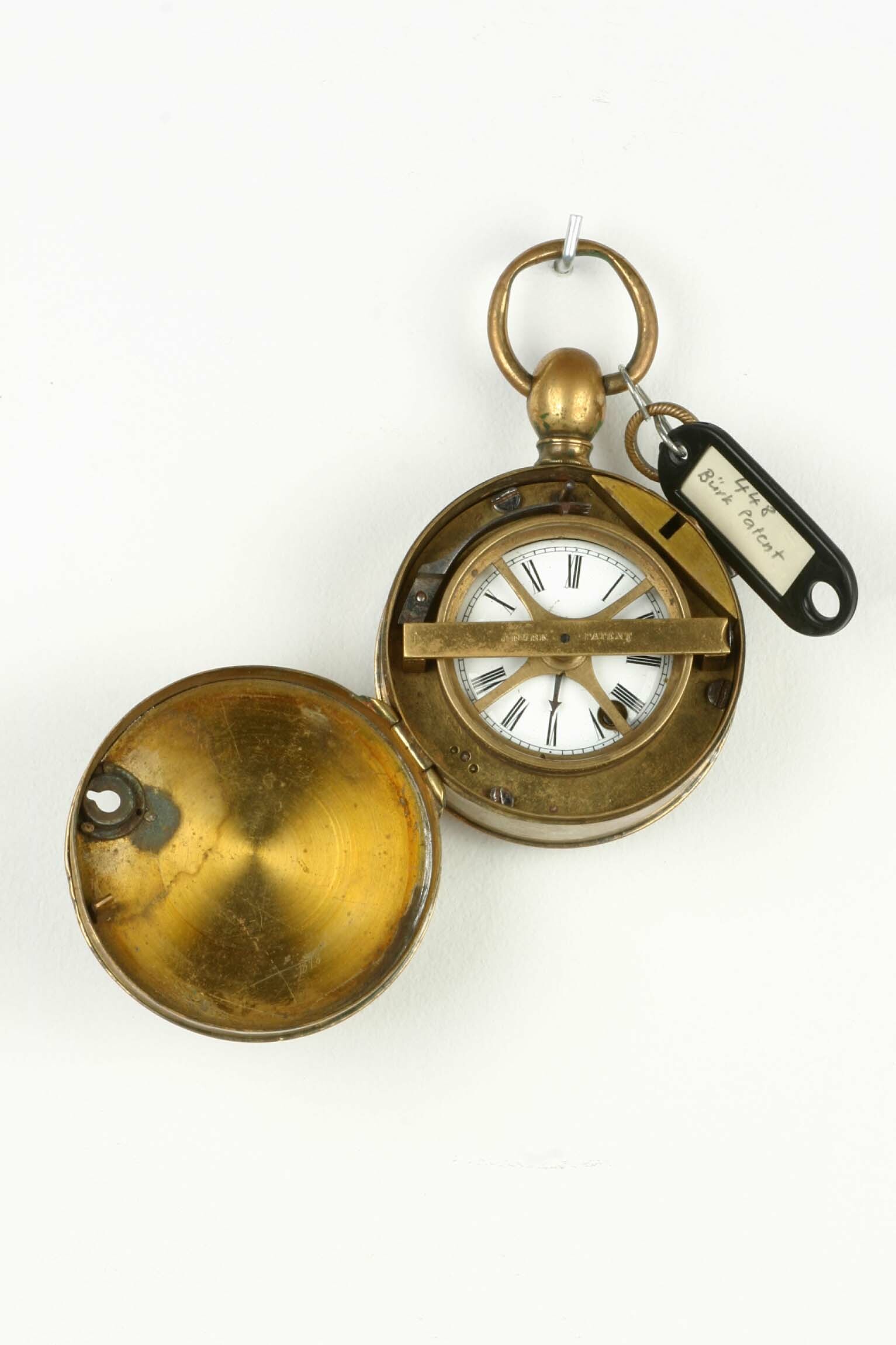 Kontrolluhr, Württembergische Uhrenfabrik, Schwenningen, um 1860 (Deutsches Uhrenmuseum CC BY-SA)