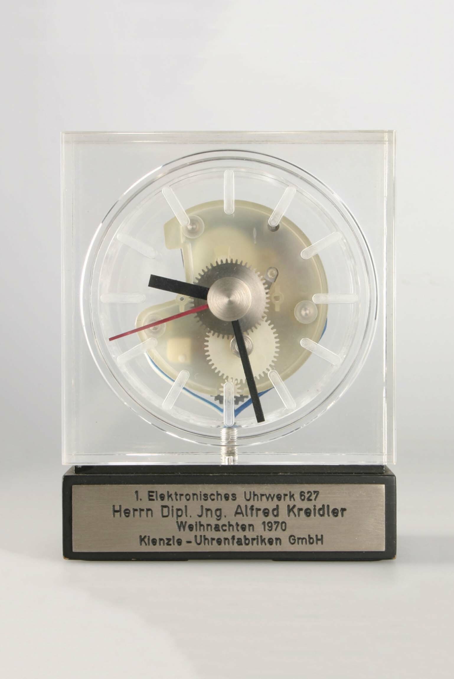 Uhrwerk, Prototyp, Kienzle, Schwenningen, 1970 (Deutsches Uhrenmuseum CC BY-SA)