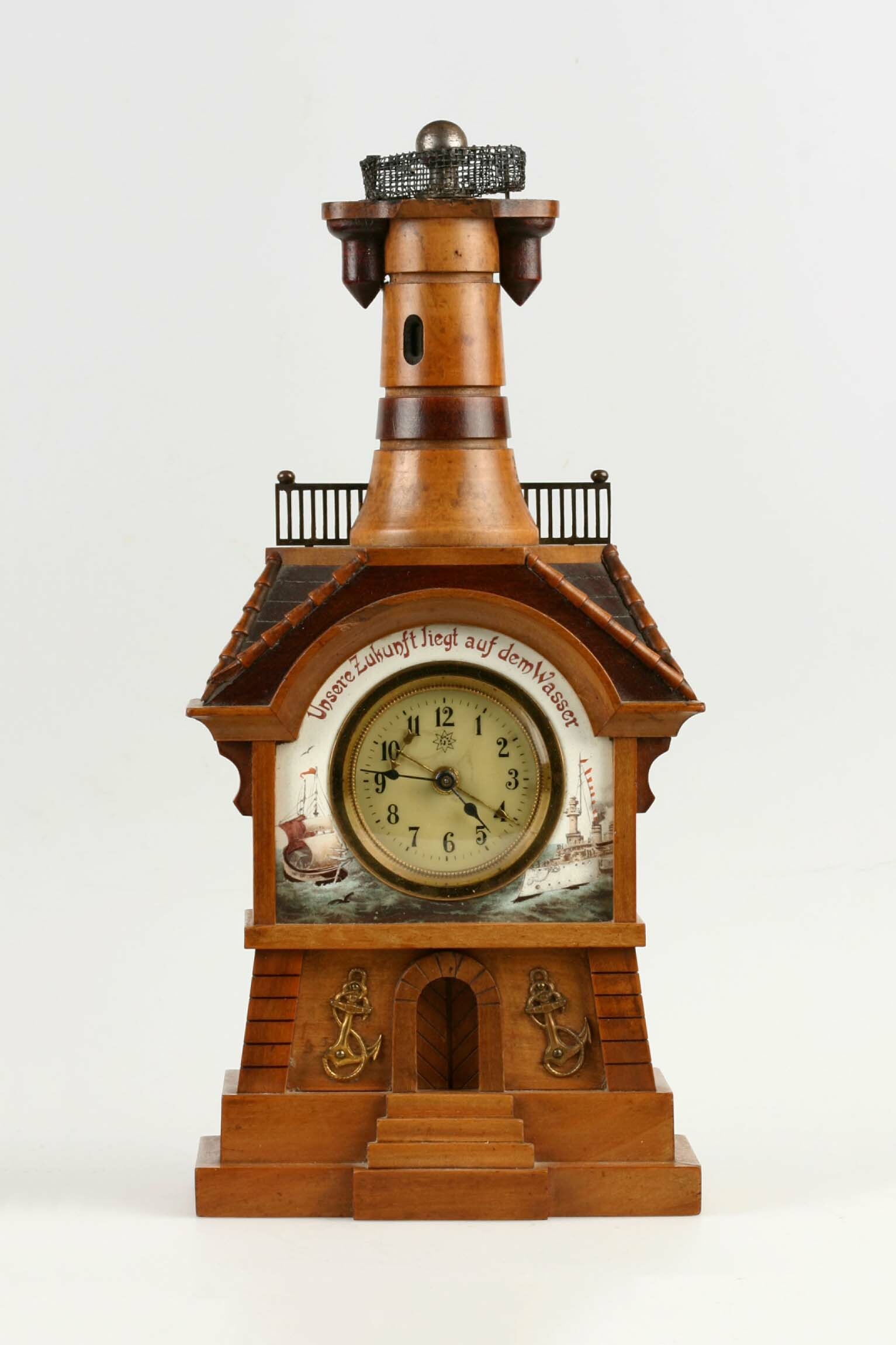 Tischuhr, Junghans, Schramberg, um 1900 (Deutsches Uhrenmuseum CC BY-SA)