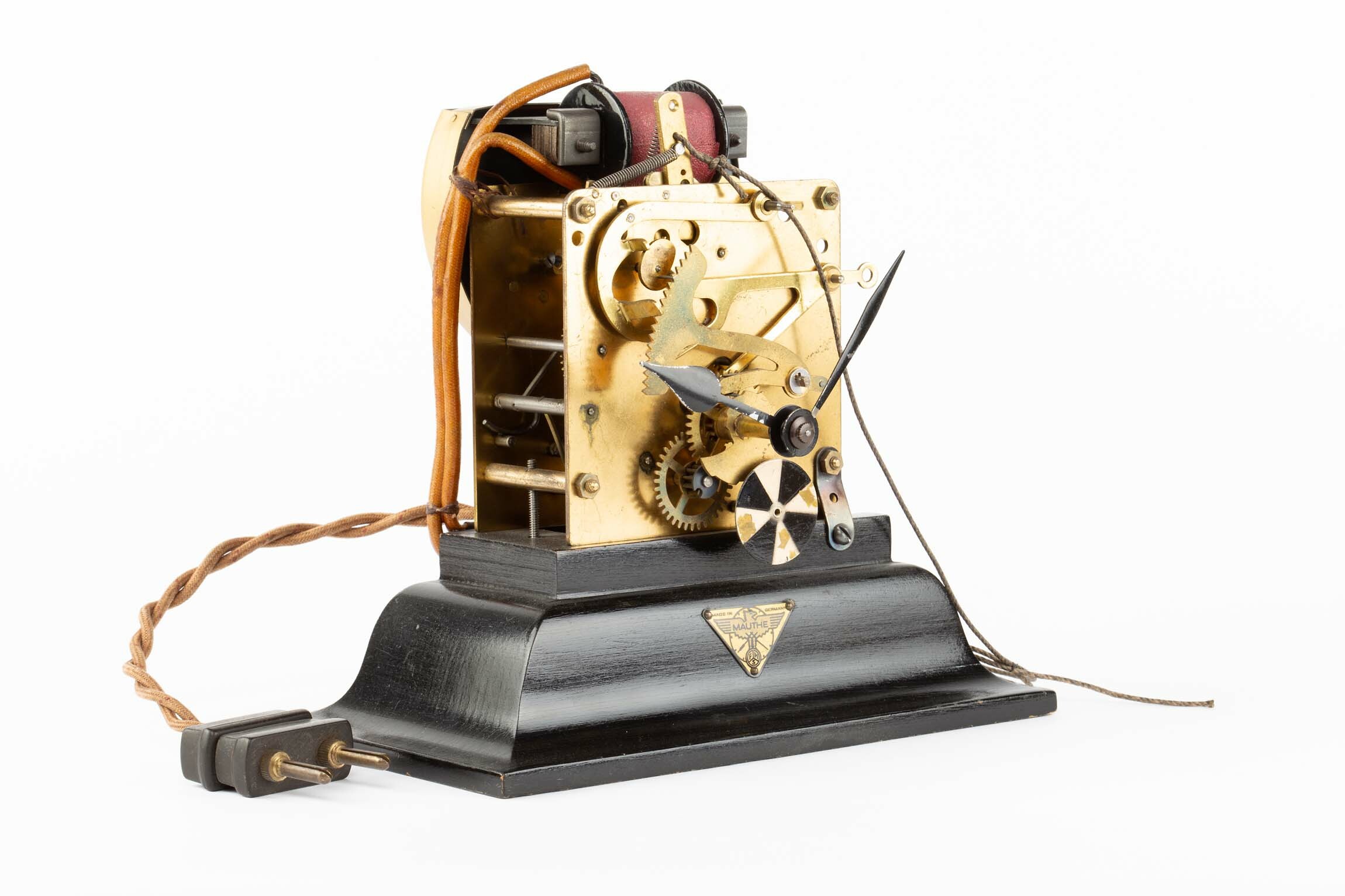 Uhrwerk, Modell, Mauthe, Schwenningen, 1930er Jahre (Deutsches Uhrenmuseum CC BY-SA)