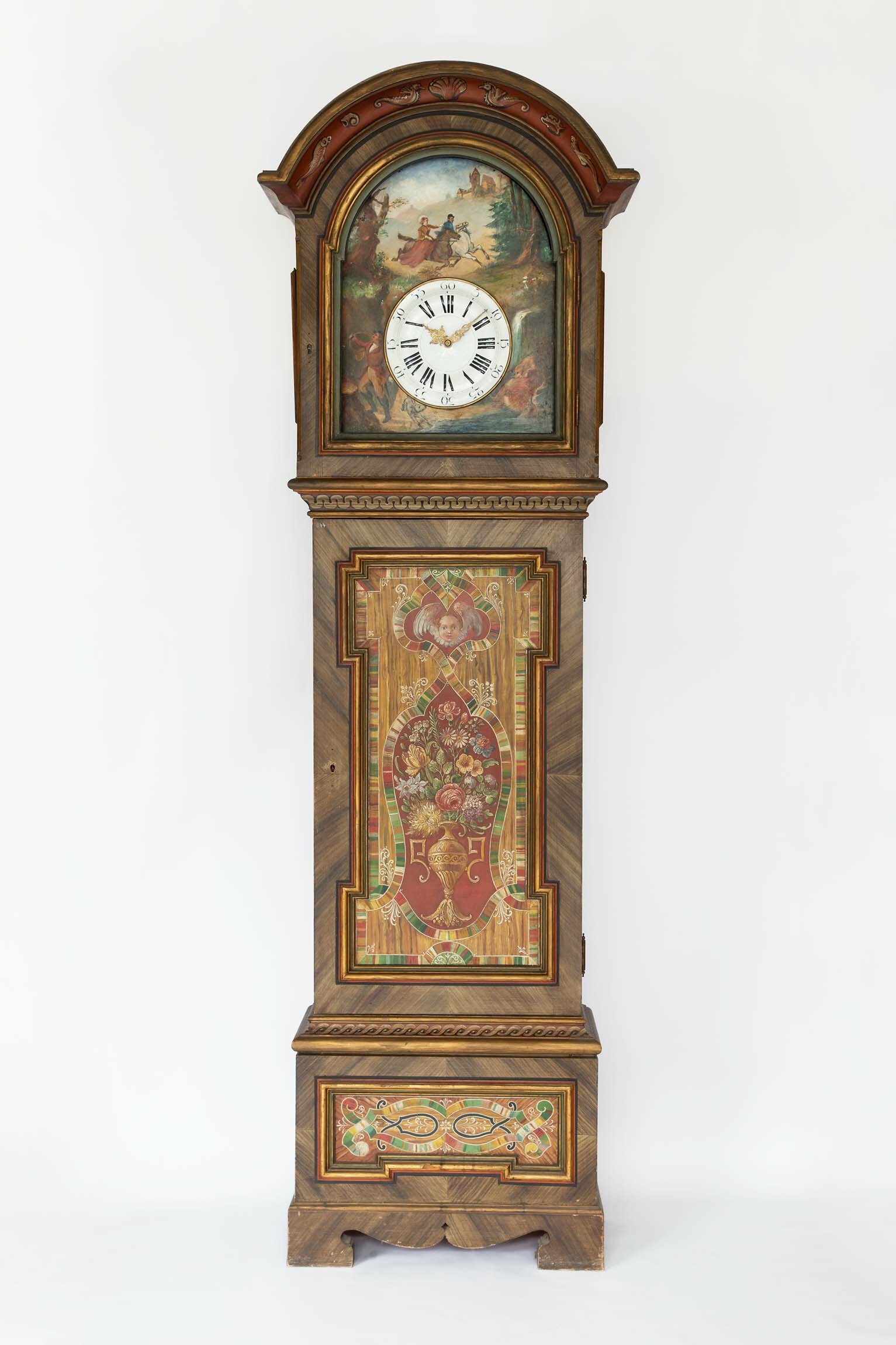 Flötenuhr, Carl Blessing, Unterkirnach, um 1810, Gehäuse später (Deutsches Uhrenmuseum CC BY-SA)