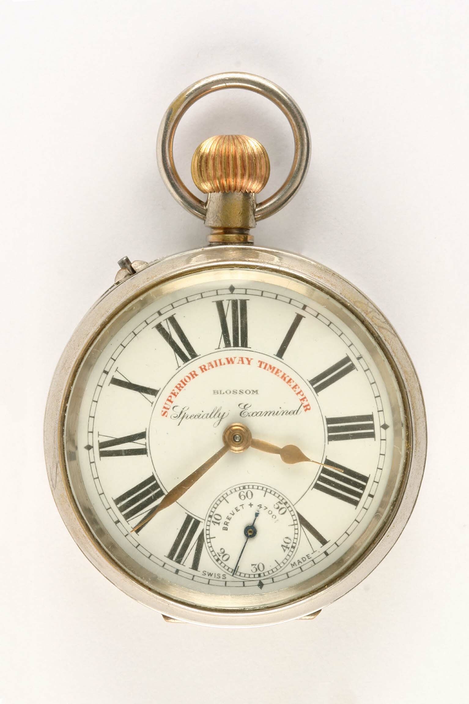 Taschenuhr, E. Kummer, Bettlach (Schweiz), um 1910 (Deutsches Uhrenmuseum CC BY-SA)