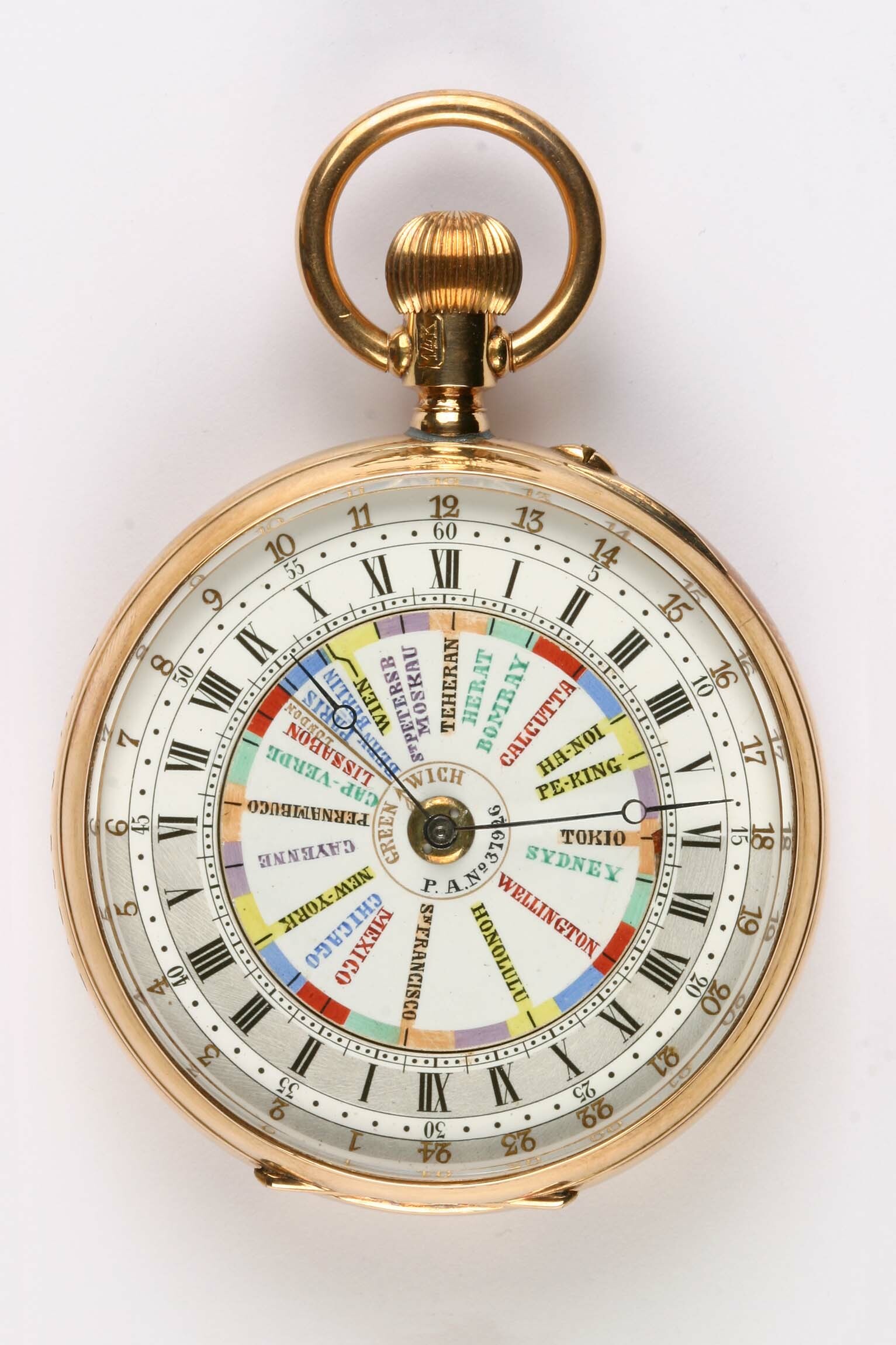 Taschenuhr, Béguelin, Tramelan (Schweiz), um 1885 (Deutsches Uhrenmuseum CC BY-SA)