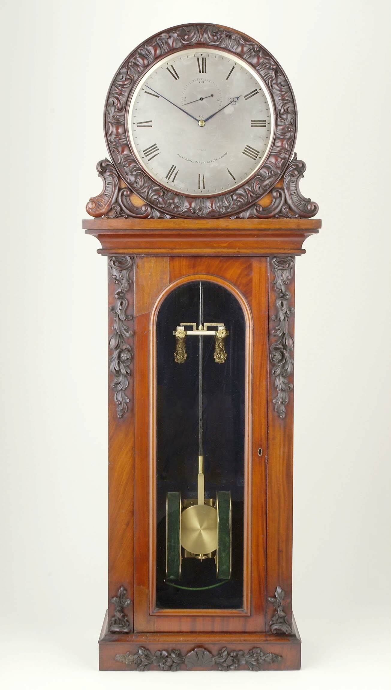 Regulator, Alexander Bain, London, um 1845 (Deutsches Uhrenmuseum CC BY-SA)