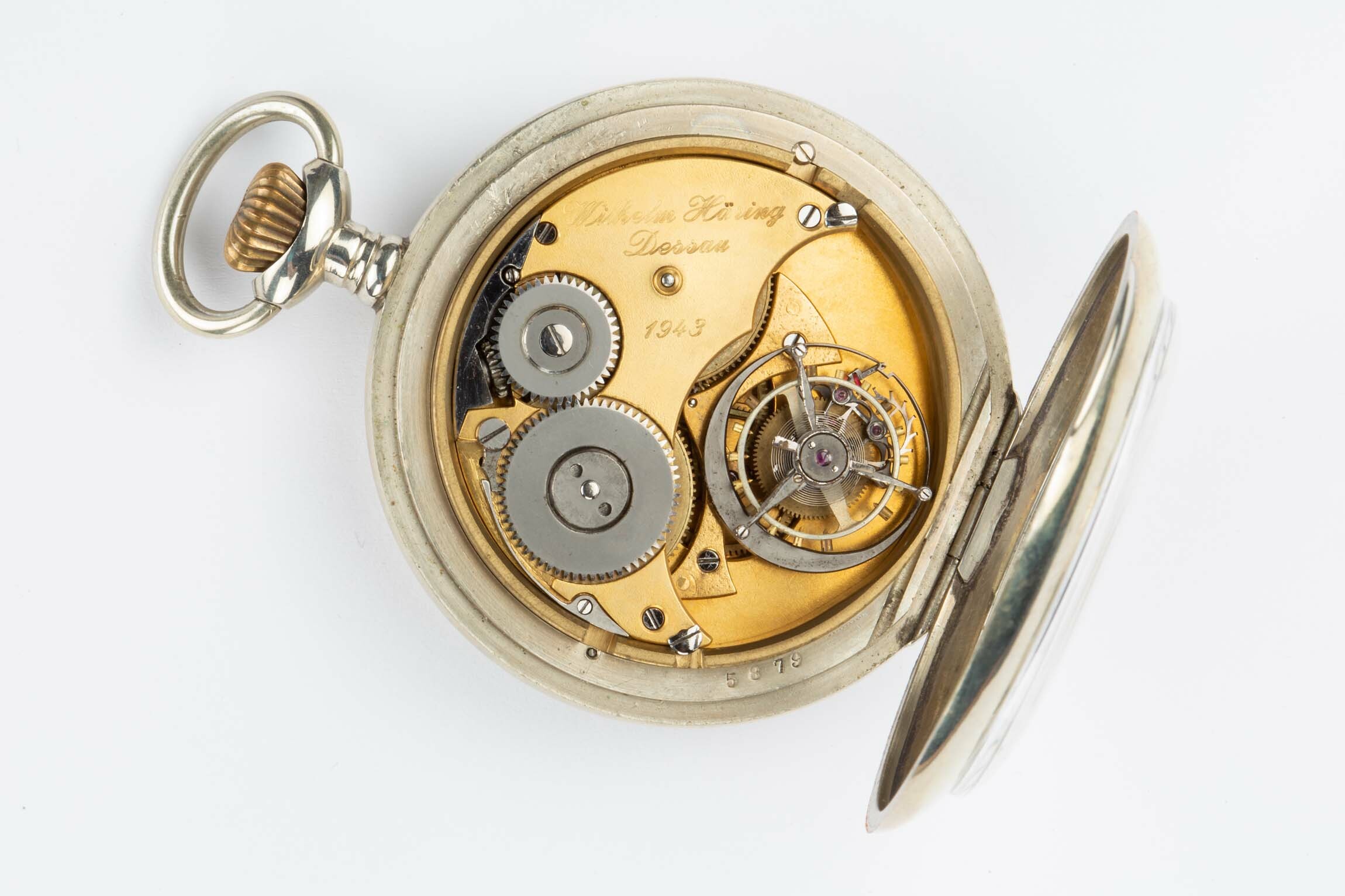 Taschenuhr, Willhelm Häring, Deutschland, 1943 (Deutsches Uhrenmuseum CC BY-SA)