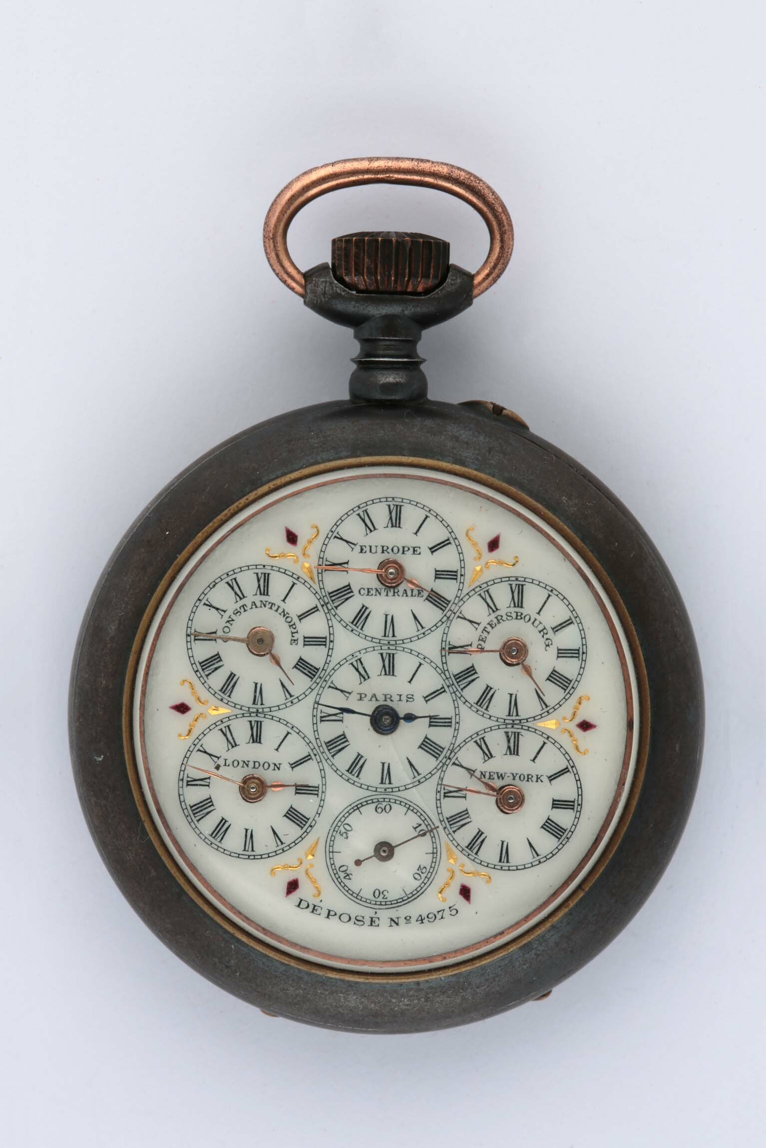 Taschenuhr, Sandoz-Boucherin, La Chaux-de-Fonds (CH), um 1900 (Deutsches Uhrenmuseum CC BY-SA)