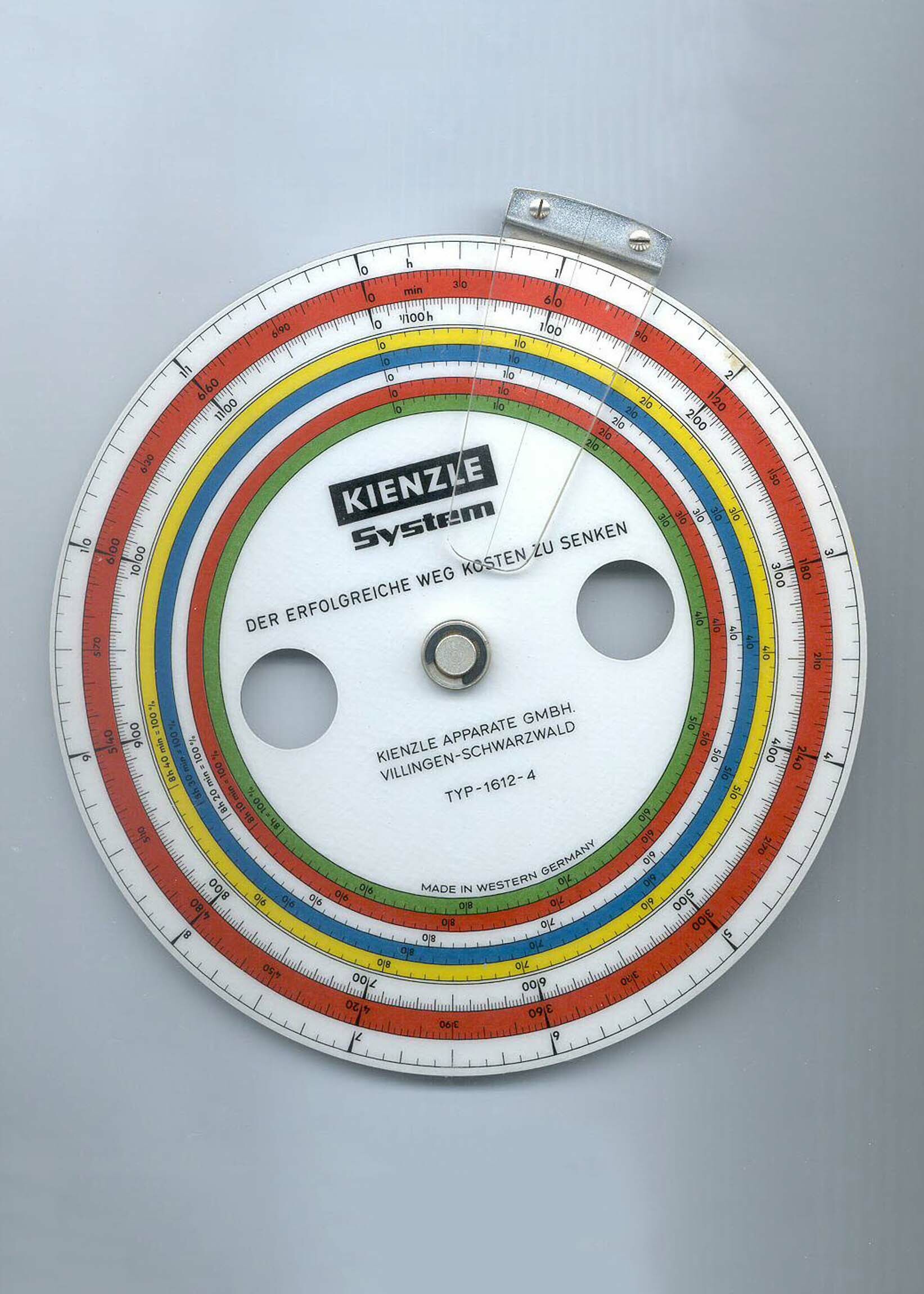 Messscheibe, Kienzle Apparate, Villingen, um 1966 (Deutsches Uhrenmuseum CC BY-SA)
