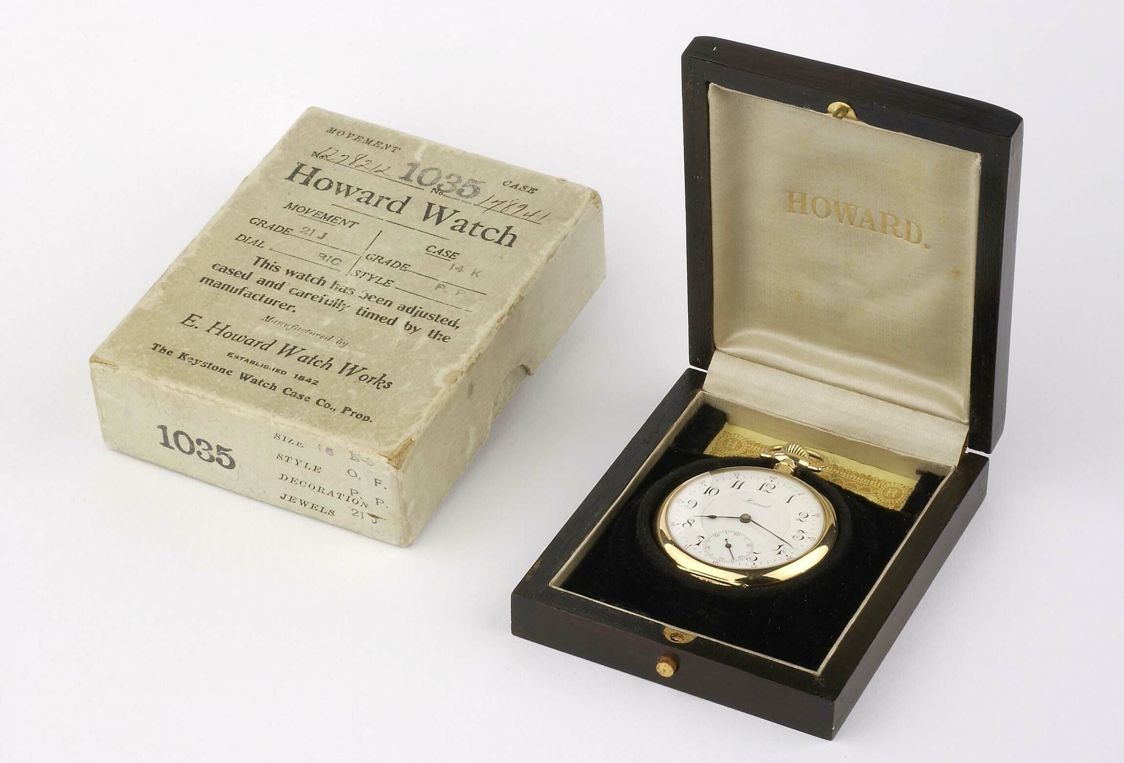 Taschenuhr, Howard, USA, um 1918 (Deutsches Uhrenmuseum CC BY-SA)