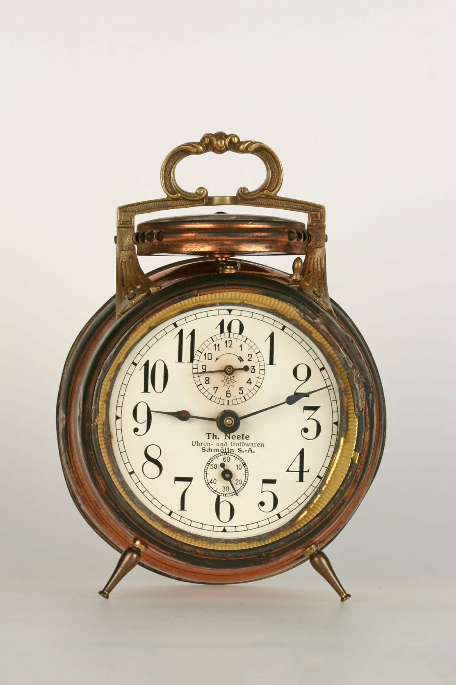 Wecker, Junghans, Schramberg, um 1913 (Deutsches Uhrenmuseum CC BY-SA)