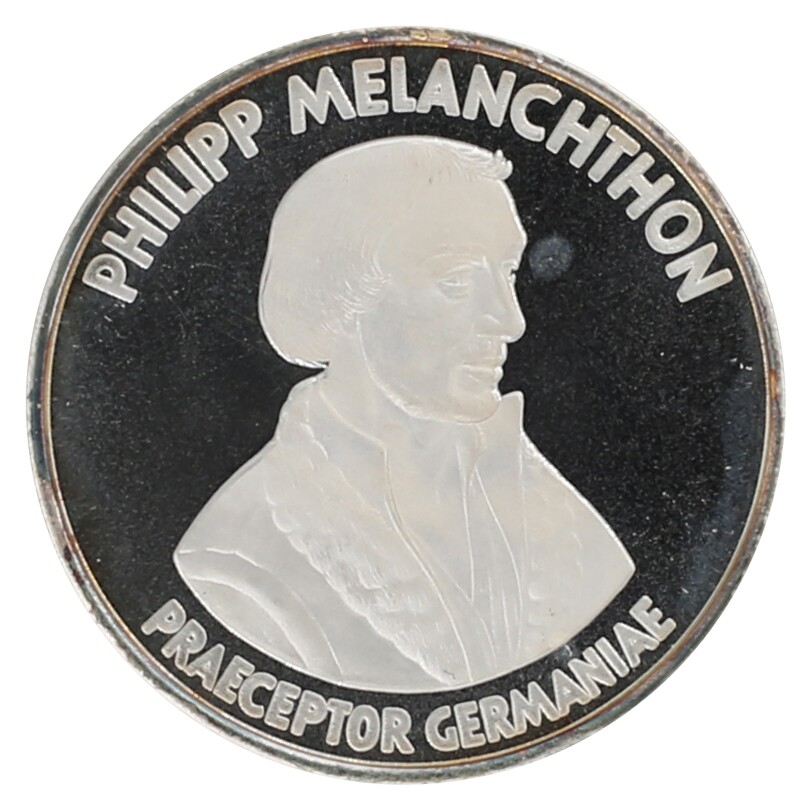 Gedenkmedaille 1994 anlässlich der 3. Verleihung des Melanchthonpreises der Stadt Bretten (Museum im Melanchthonhaus Bretten CC BY-NC-SA)
