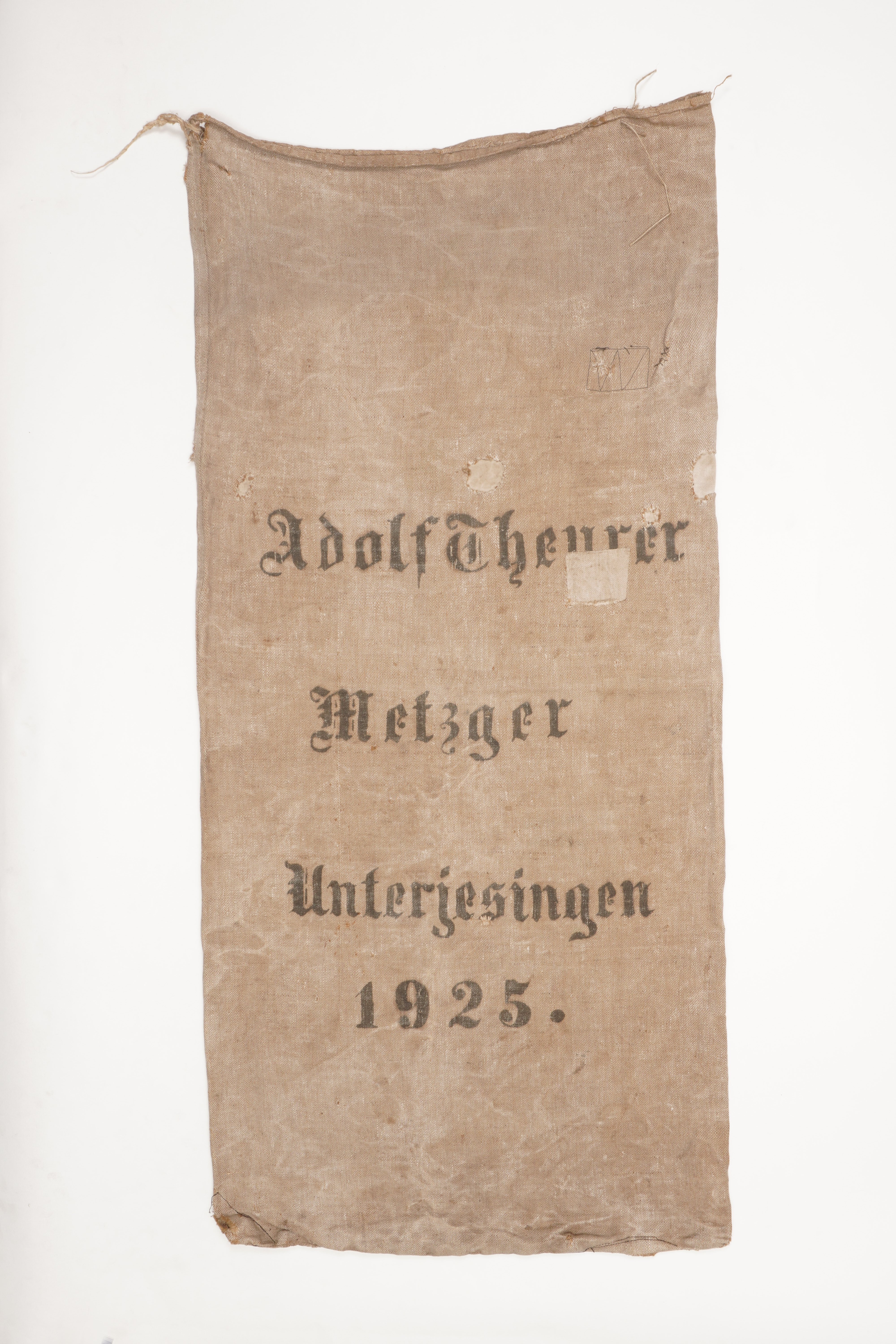 Getreidesack "Adolf Theurer" (Förderkreis Unterjesinger Kelter e.V. CC BY-NC-SA)