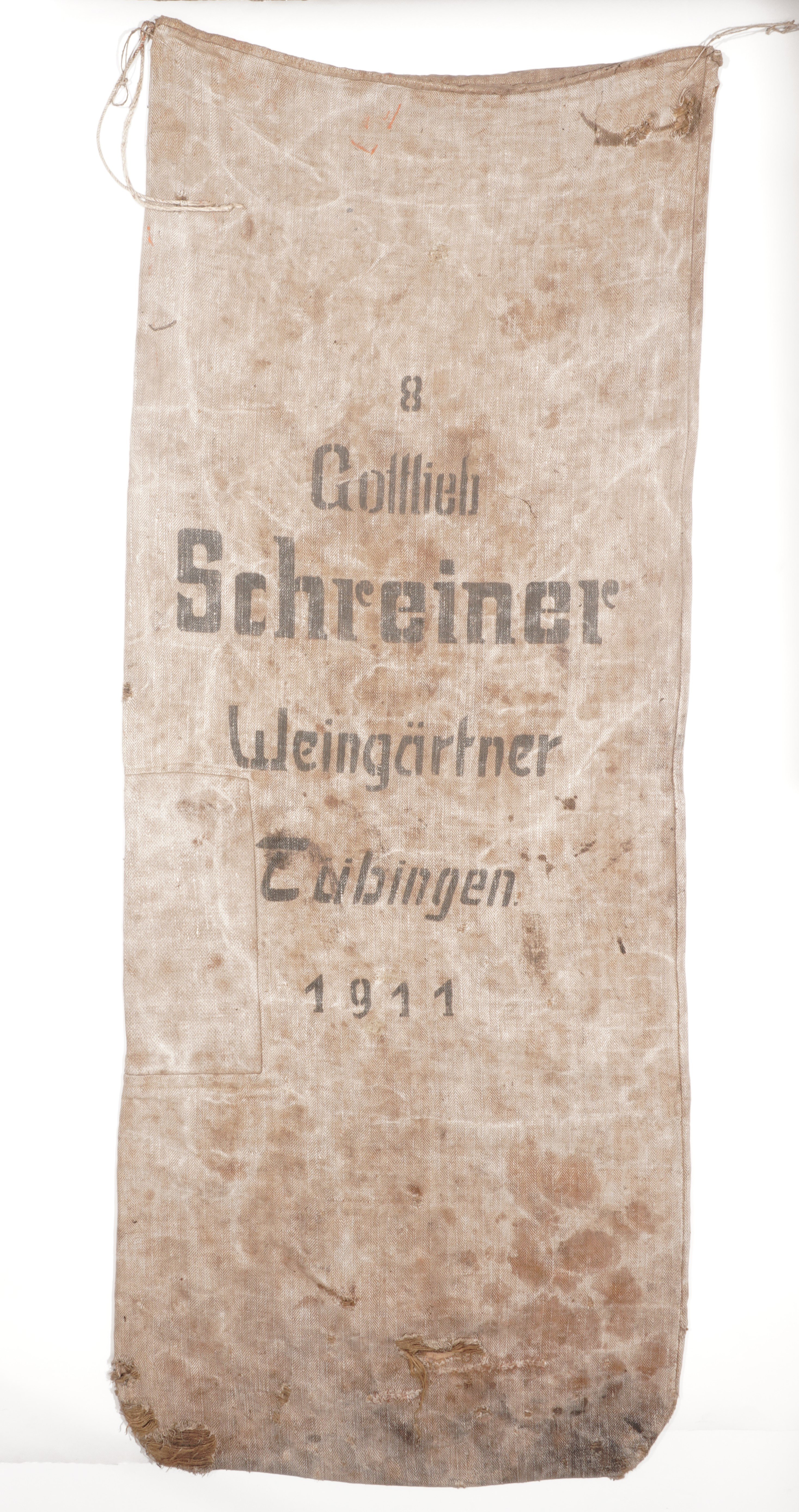 Getreidesack "8 Gottlieb Schreiner" (Förderkreis Unterjesinger Kelter e.V. CC BY-NC-SA)