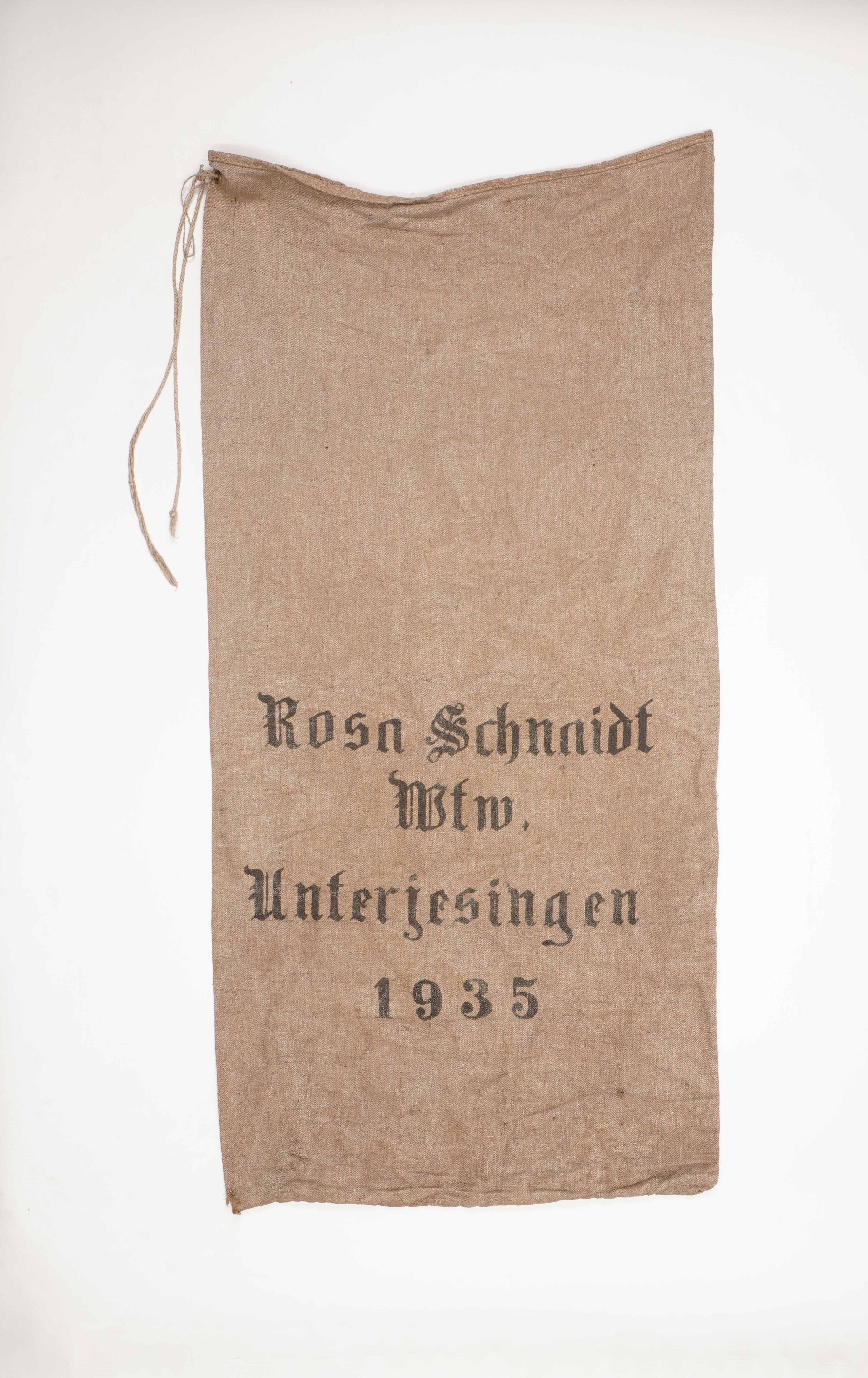 Getreidesack "Rosa Schnaidt" (Förderkreis Unterjesinger Kelter e.V. CC BY-NC-SA)