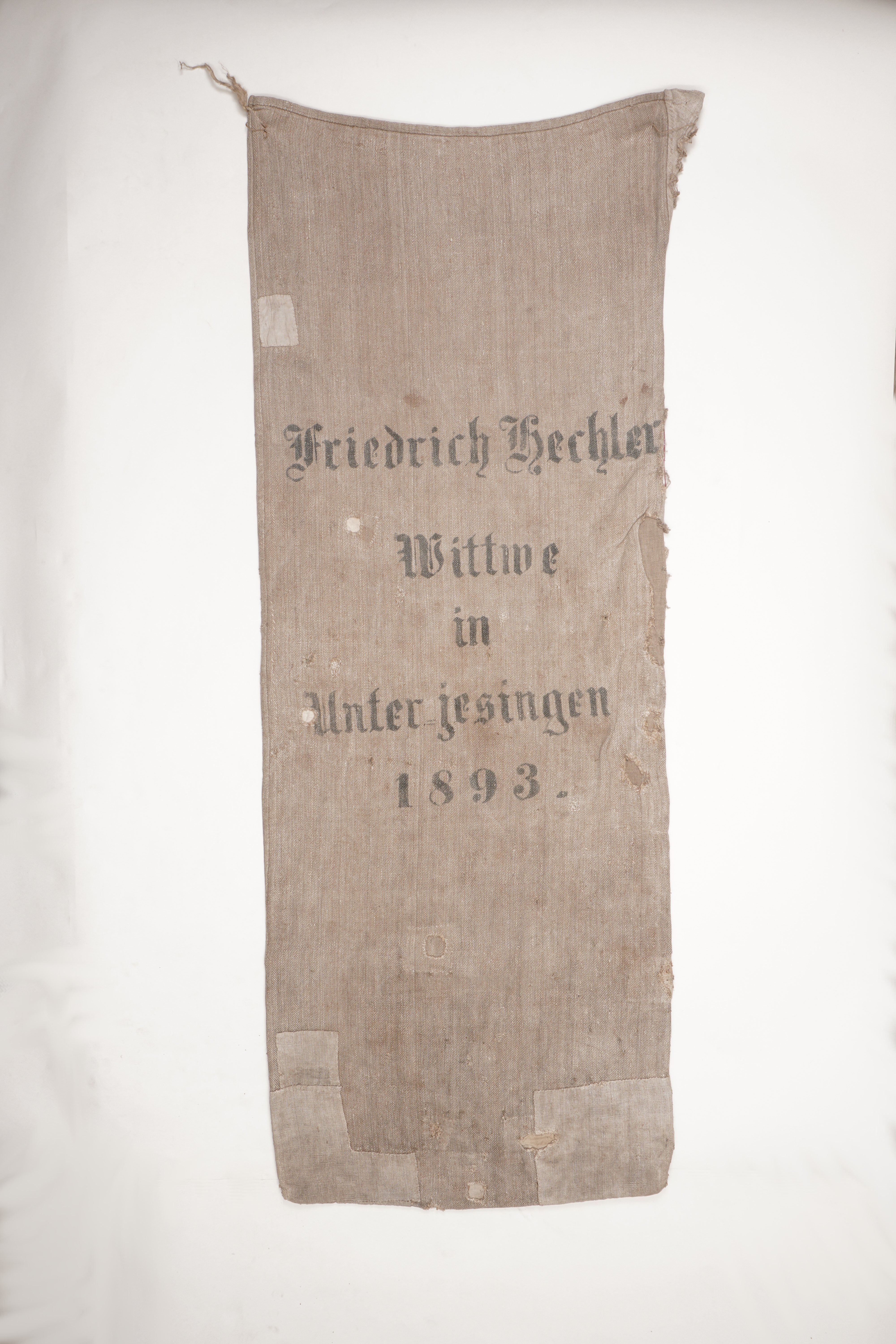 Getreidesack "Friedrich Hechler Witwe" (Förderkreis Unterjesinger Kelter e.V. CC BY-NC-SA)