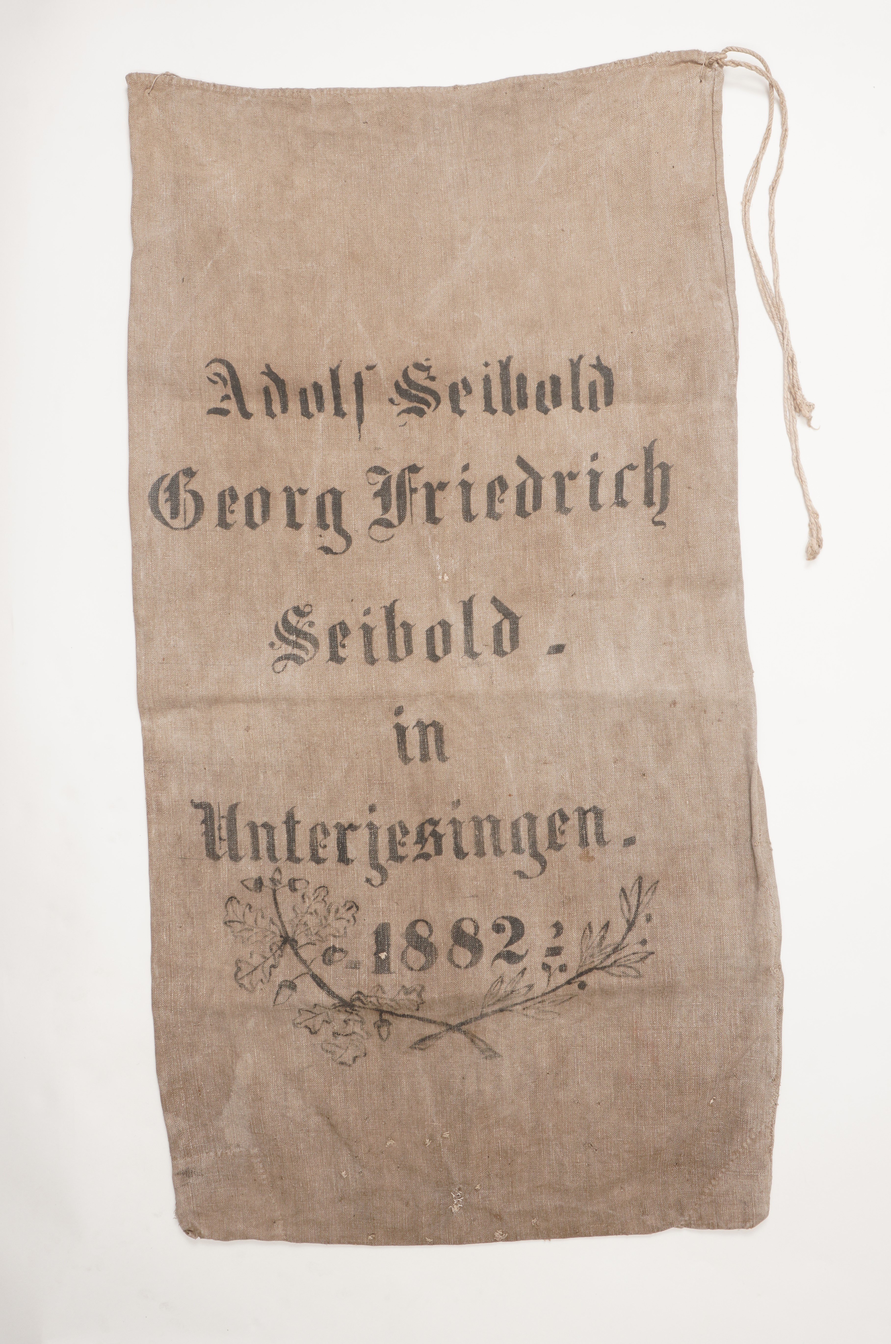 Getreidesack "Adolf Seibold" (Förderkreis Unterjesinger Kelter e.V. CC BY-NC-SA)