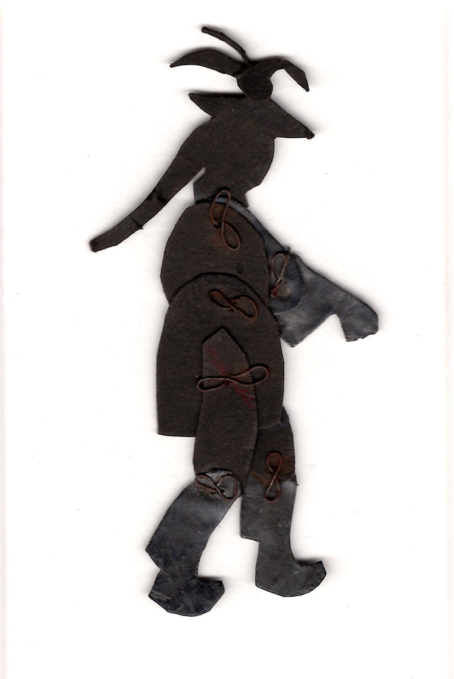 Figur aus dem Film "Die Abenteuer des Prinzen Achmed": Figur aus dem Gefolge des Kalifen, Träger (Stadtmuseum Tübingen CC BY-NC-SA)