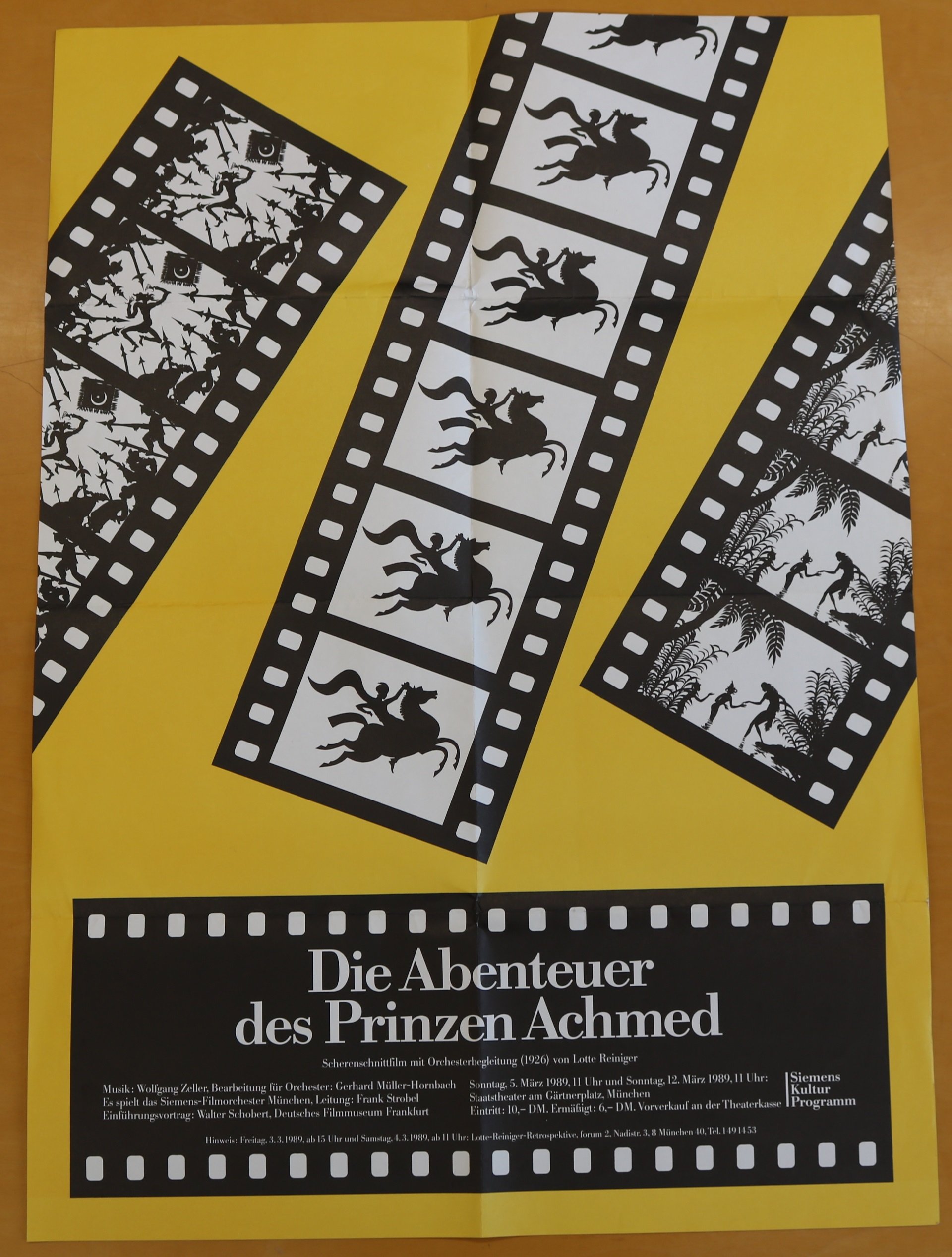 Filmplakat "Die Abenteuer des Prinzen Achmed" (Stadtmuseum Tübingen CC BY-NC-SA)