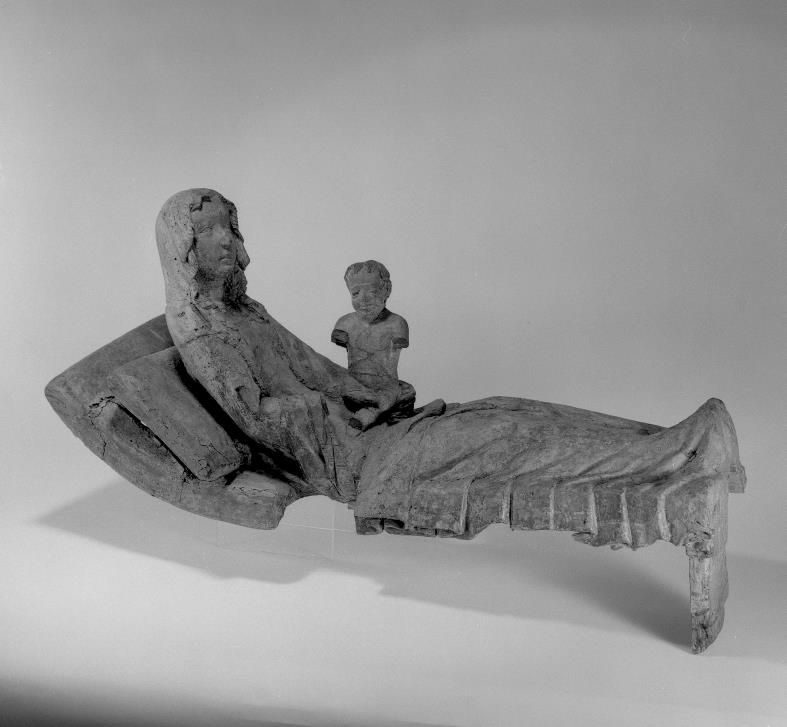 Skulptur: Maria im Wochenbett (Landesmuseum Württemberg, Stuttgart CC BY-SA)