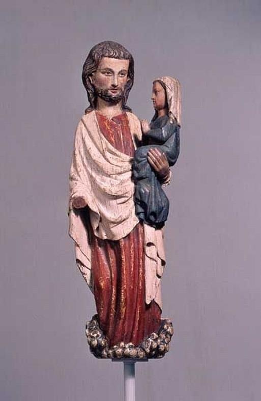 Skulptur: Christus mit der Seele Mariens (Landesmuseum Württemberg, Stuttgart CC BY-SA)