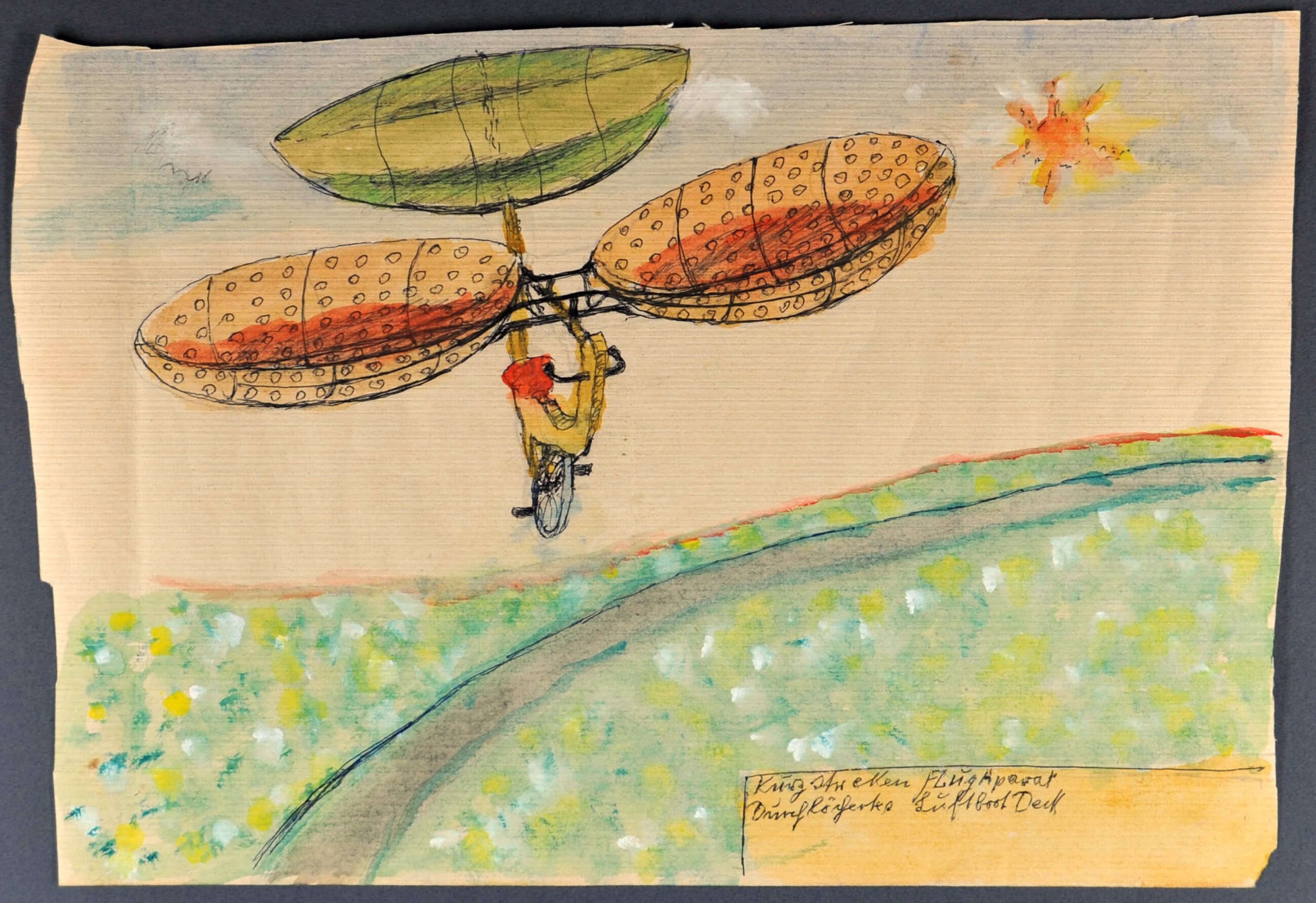 "Kurzstrecken Flug Aparat" (Gustav Mesmer Stiftung CC BY-NC-SA)