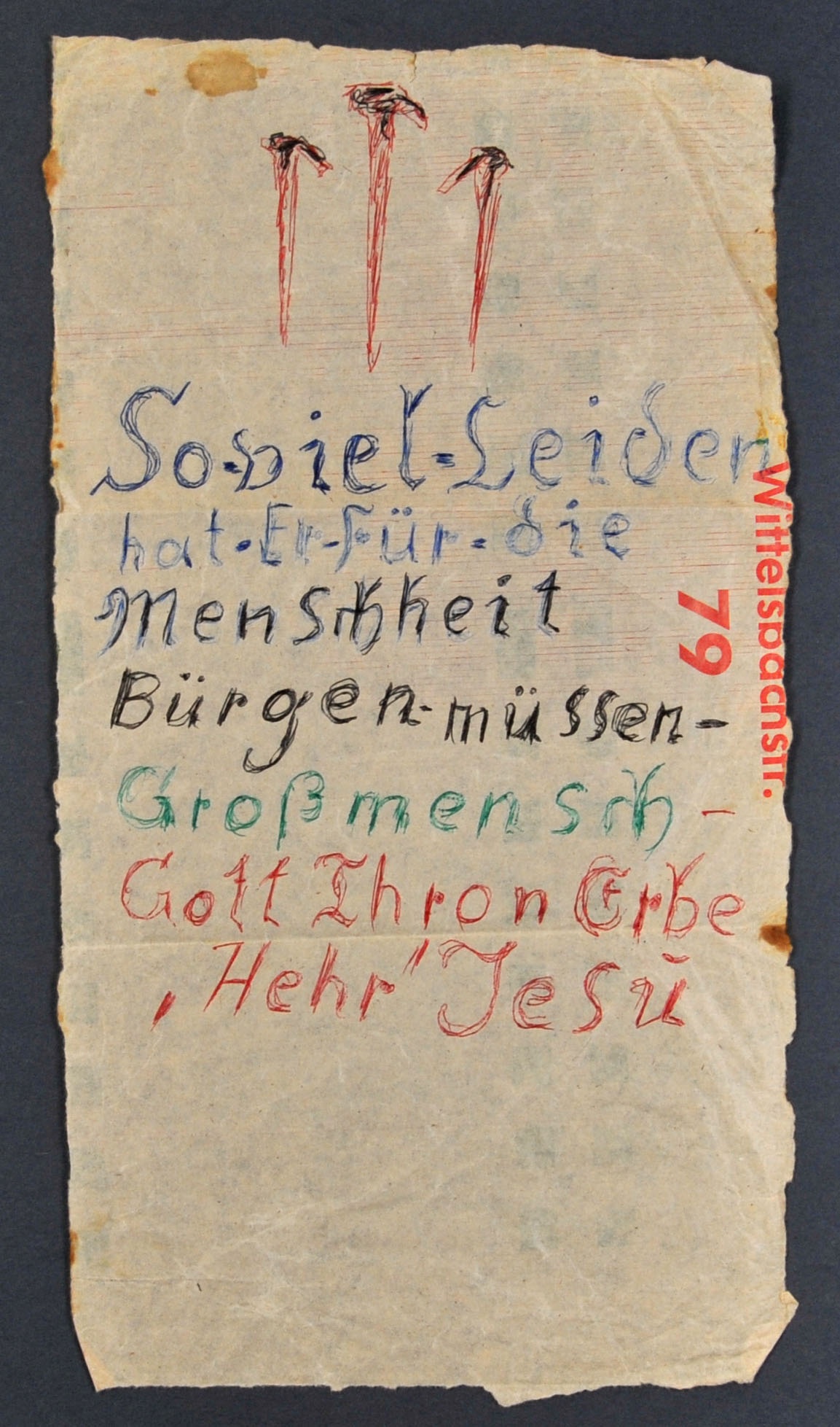 religiöser Spruch (Gustav Mesmer Stiftung CC BY-NC-SA)