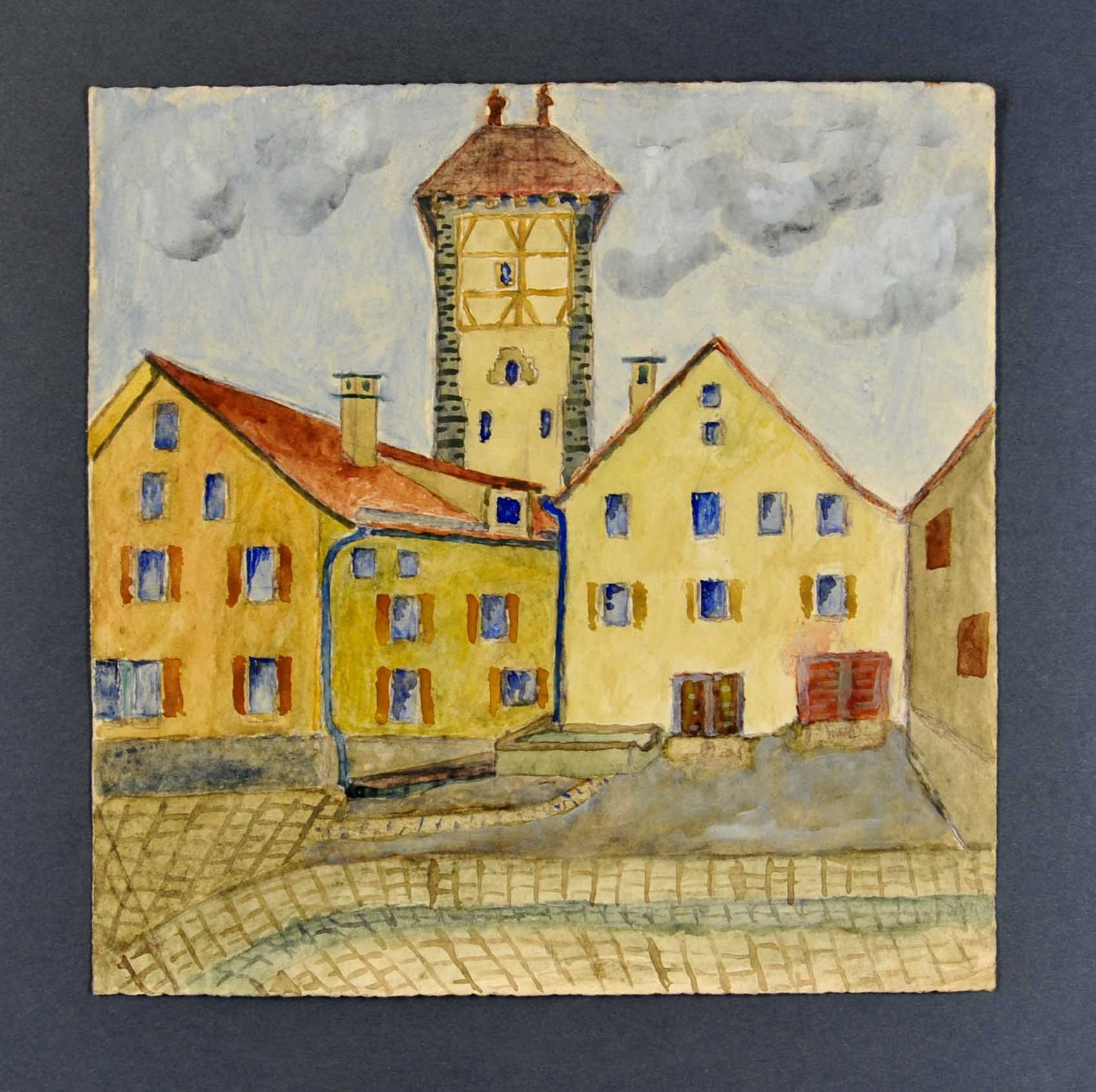 "Schütte Turm Rottenburg a. N. beim Gefängnis" (Gustav Mesmer Stiftung CC BY-NC-SA)