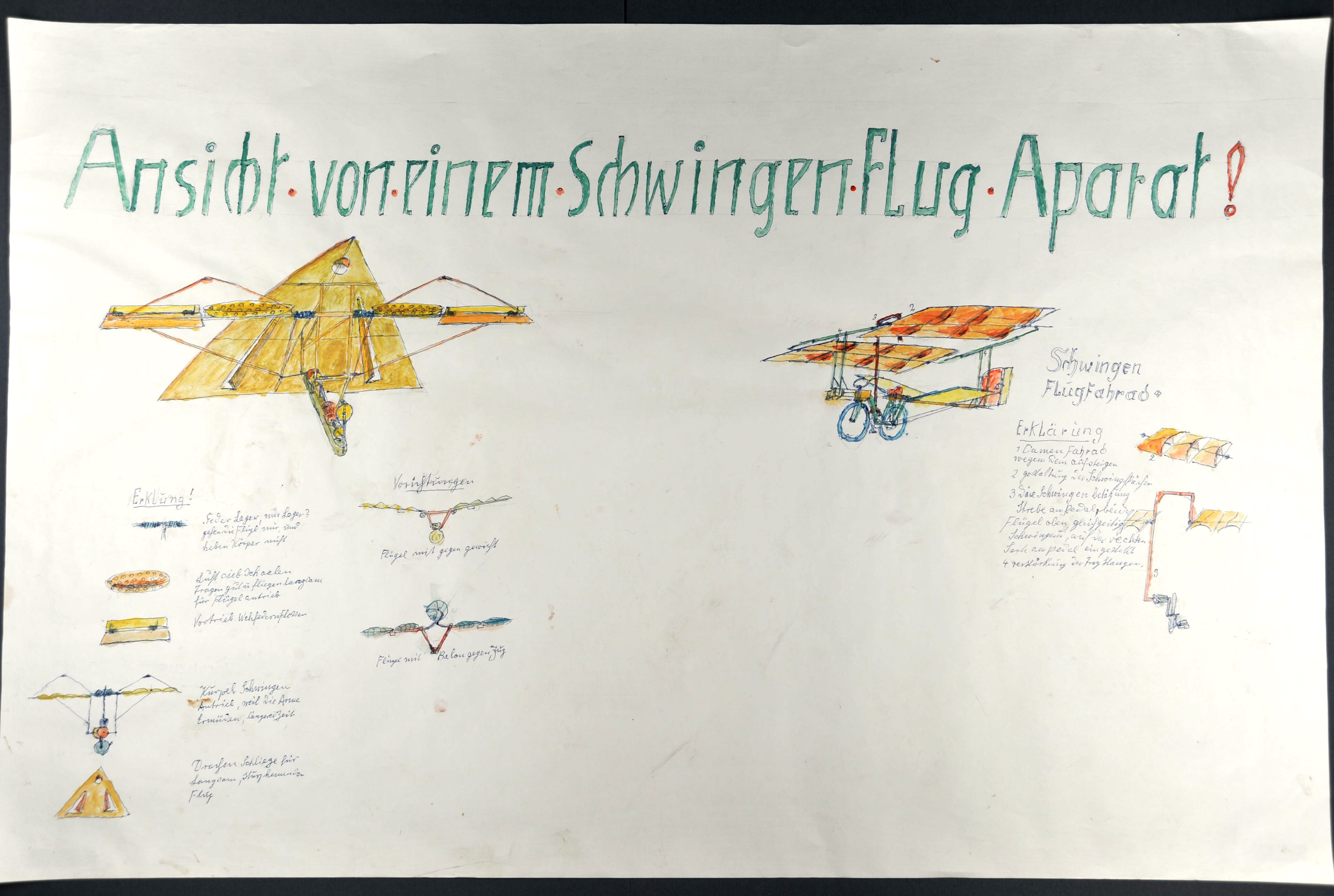 "Ansicht von einem Schwingen Flug Aparat! (Gustav Mesmer Stiftung CC BY-NC-SA)