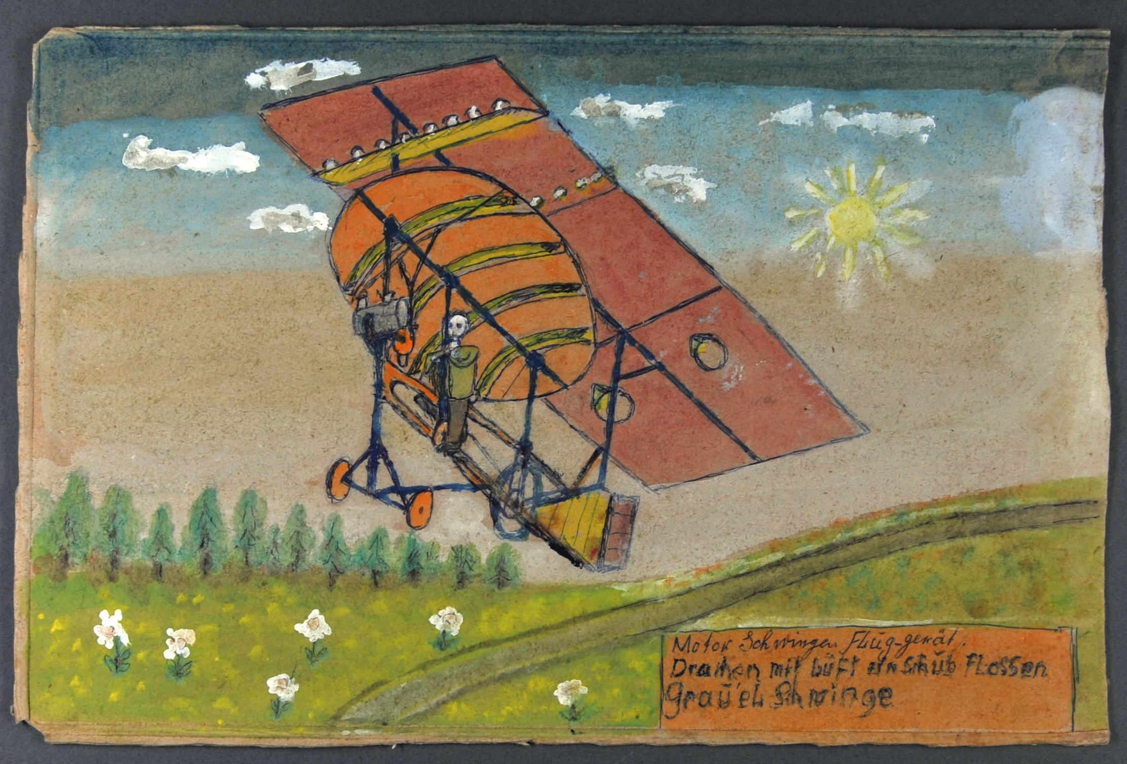 "Motor Schwingen Flug-gerät" (Gustav Mesmer Stiftung CC BY-NC-SA)