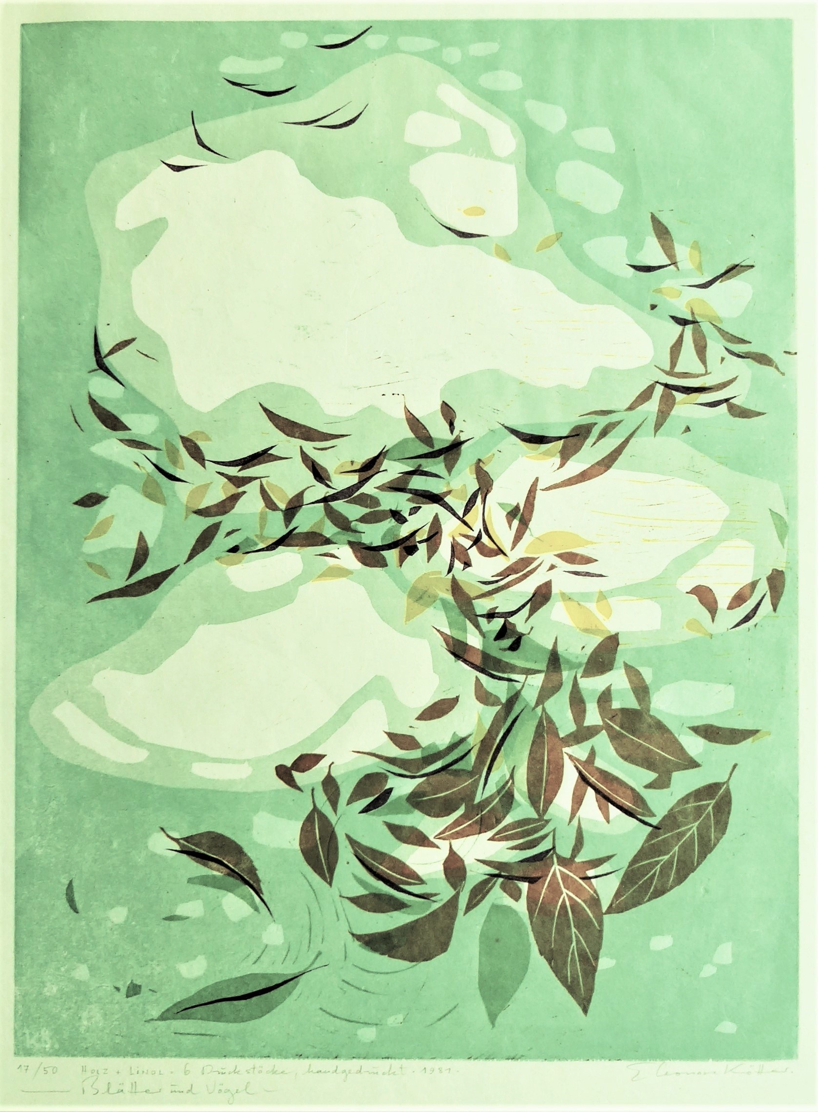 Blätter und Vögel (Kunststiftung Eleonore Kötter CC BY-NC-SA)